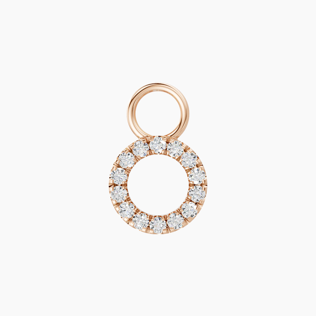 Sulis | 18k Rose Gold 6.5 mm Diamond Charm