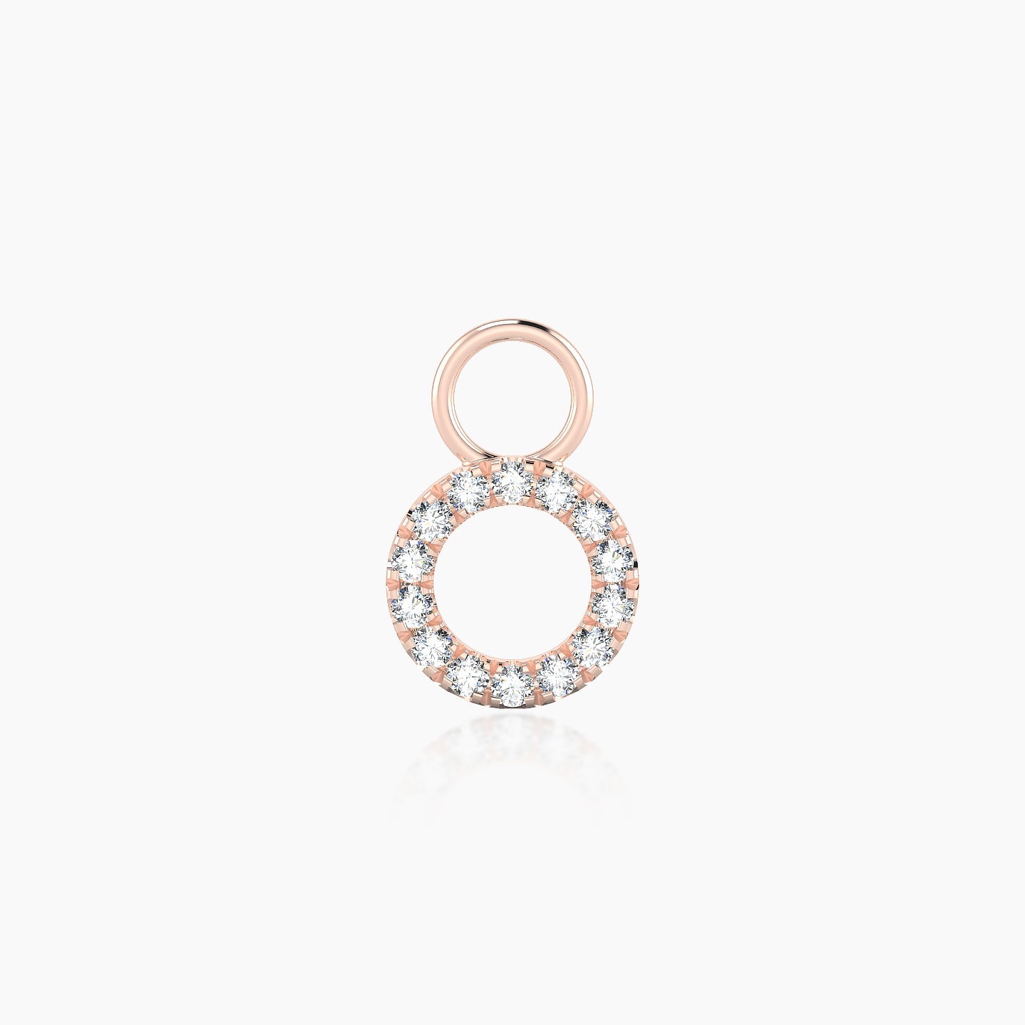 Sulis | 18k Rose Gold 6.5 mm Diamond Charm