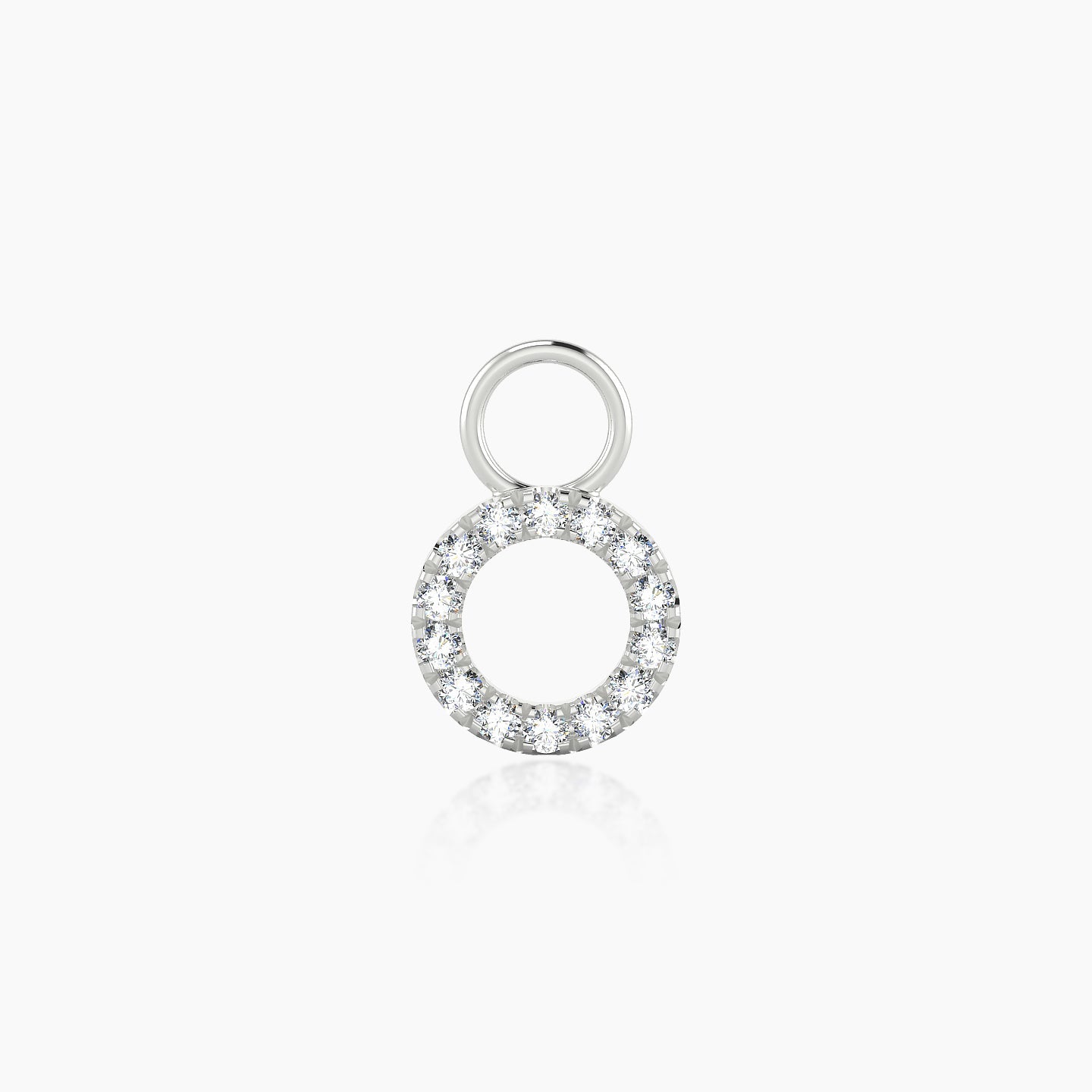 Sulis | 18k White Gold 6.5 mm Diamond Charm