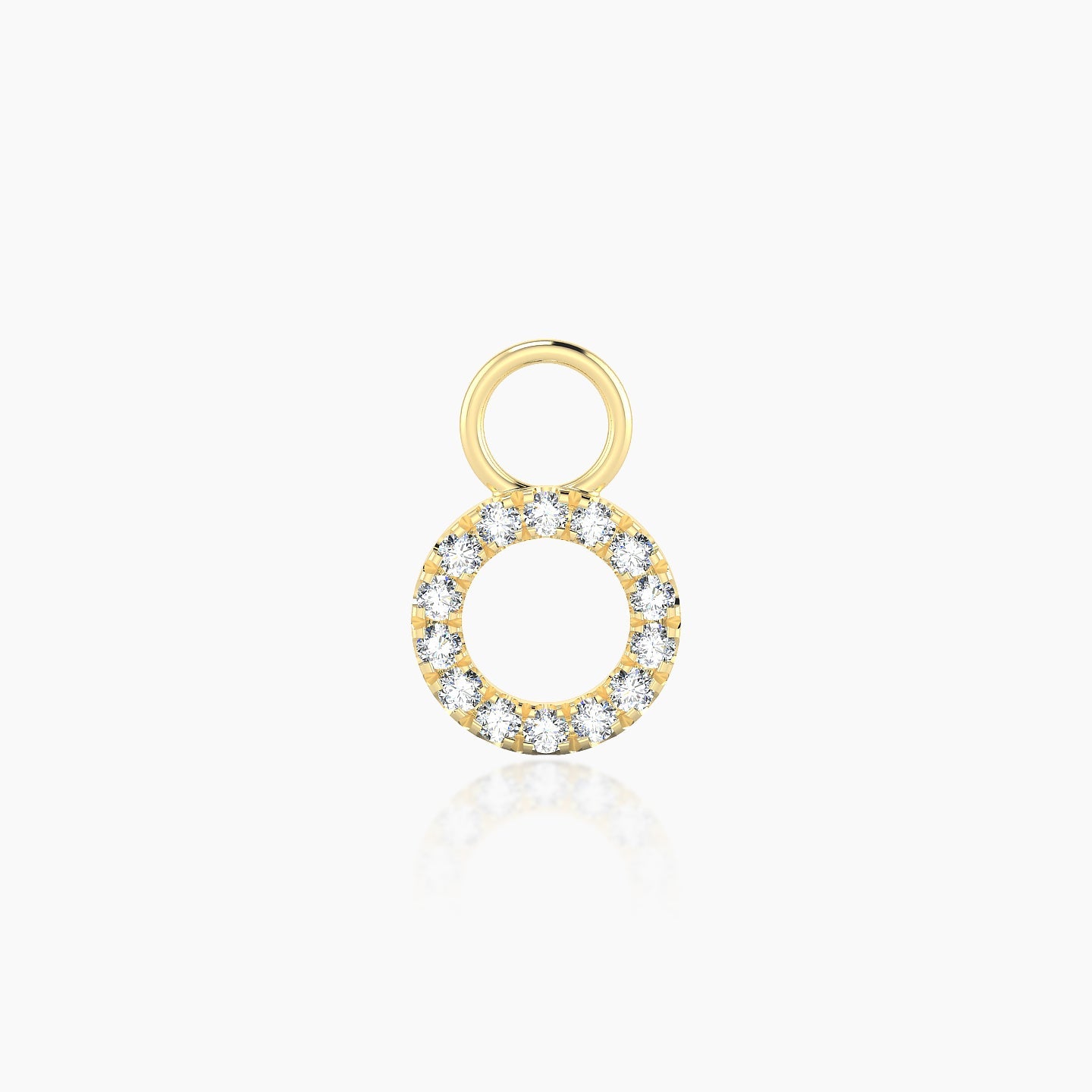 Sulis | 18k Yellow Gold 6.5 mm Diamond Charm