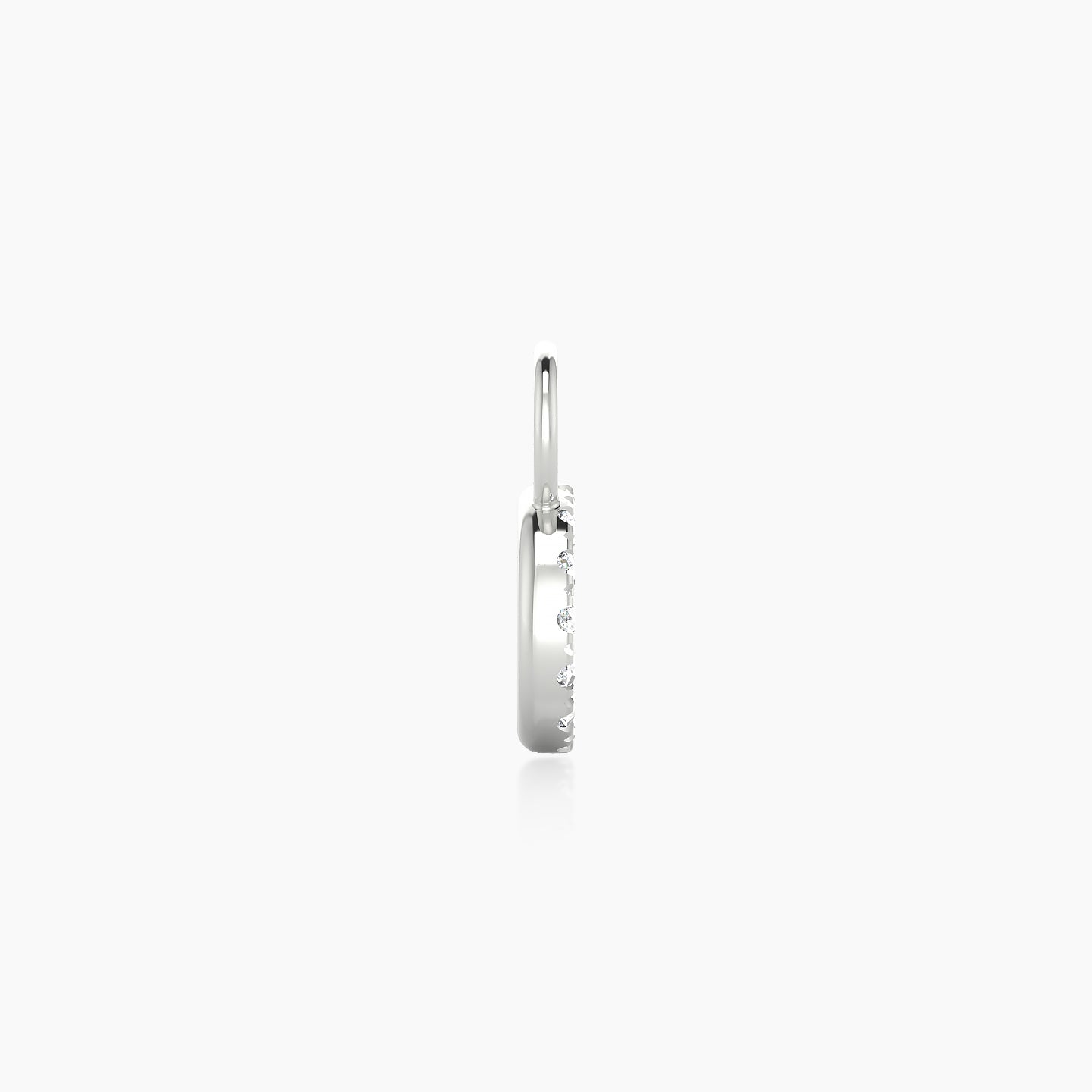 Sulis | 18k White Gold 6.5 mm Diamond Charm