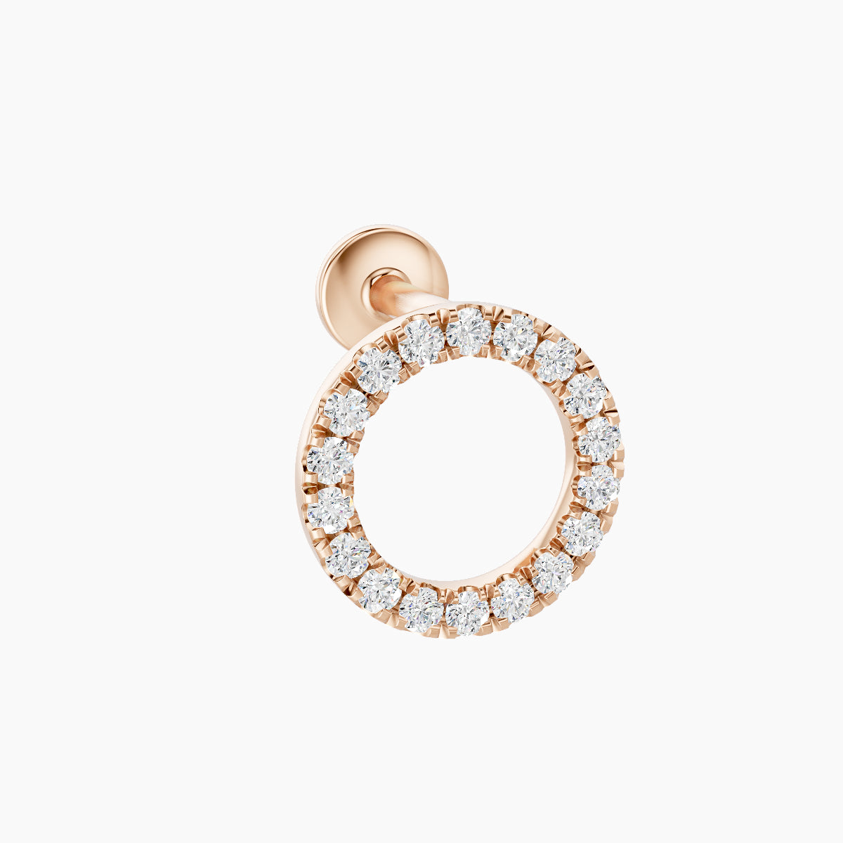 Sulis | 18k Rose Gold 8 mm 5 mm Diamond Piercing