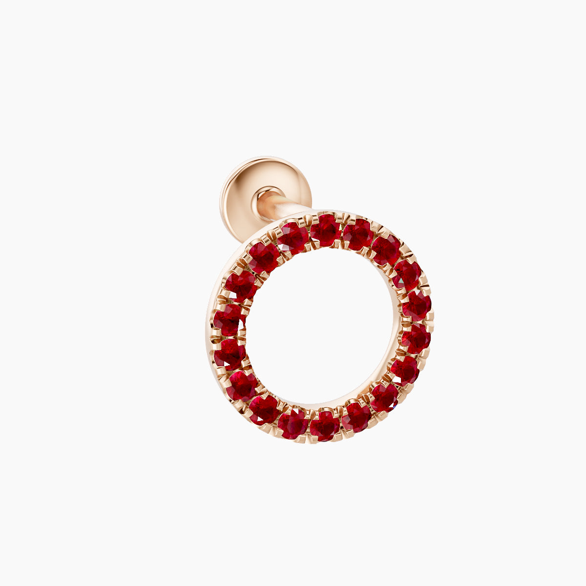 Sulis | 18k Rose Gold 5 mm 8 mm Ruby Piercing