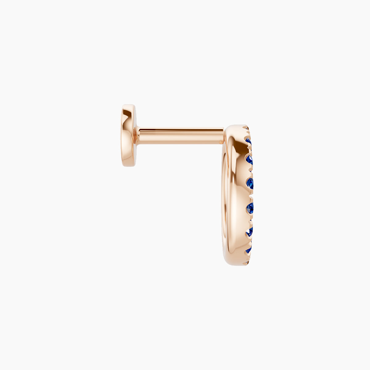 Sulis | 18k Rose Gold 5 mm 8 mm Sapphire Piercing