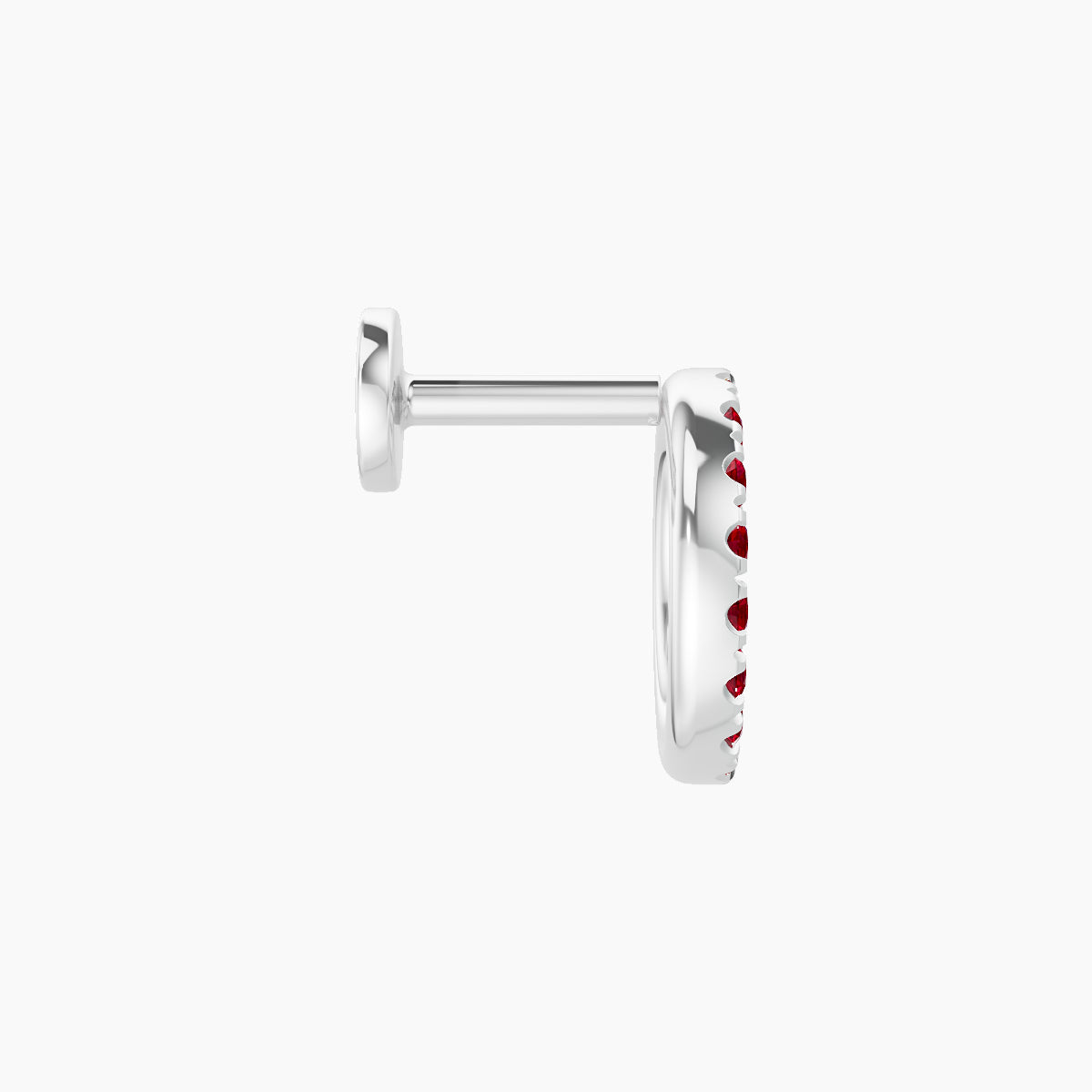 Sulis | 18k White Gold 5 mm 8 mm Ruby Piercing