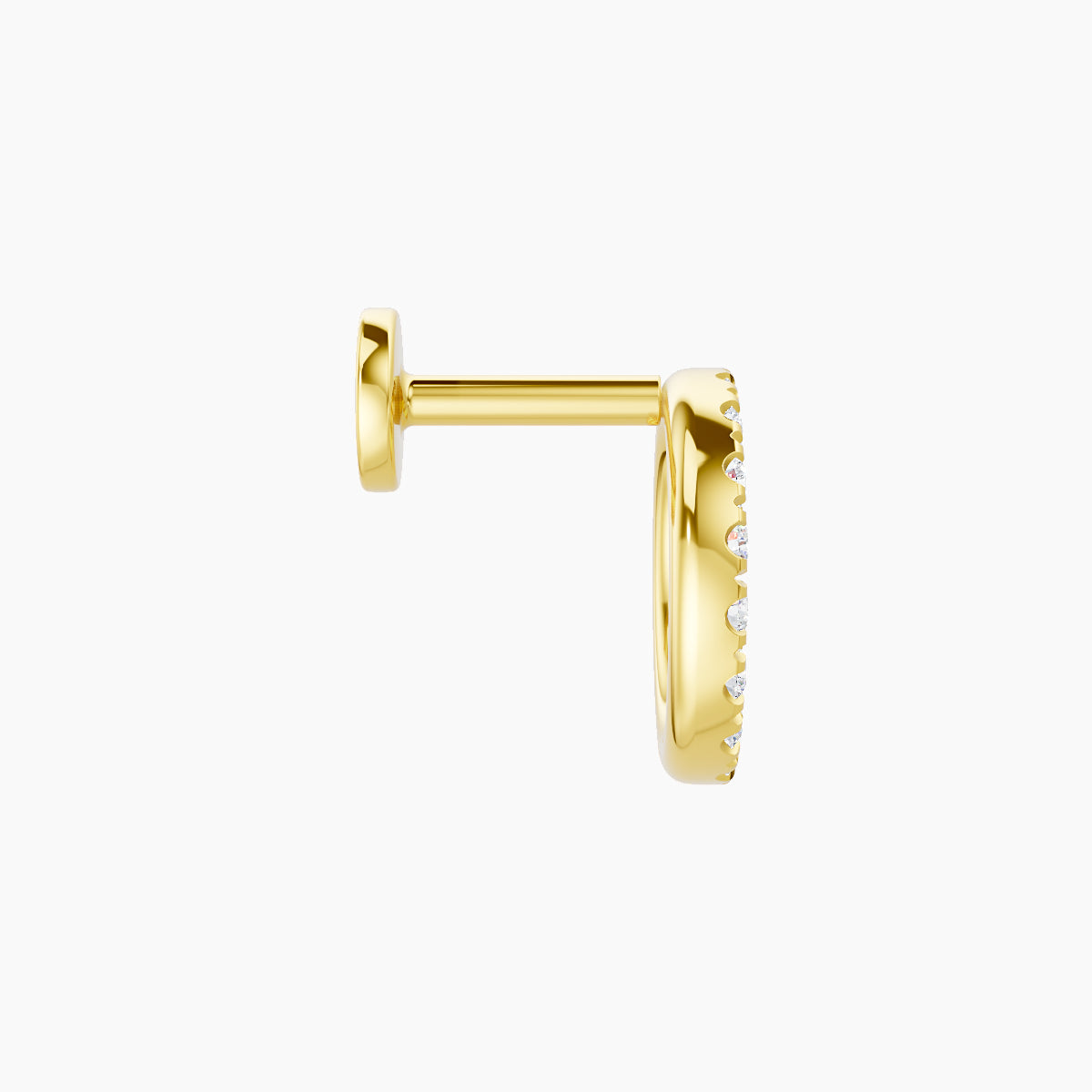 Sulis | 18k Yellow Gold 8 mm 5 mm Diamond Piercing