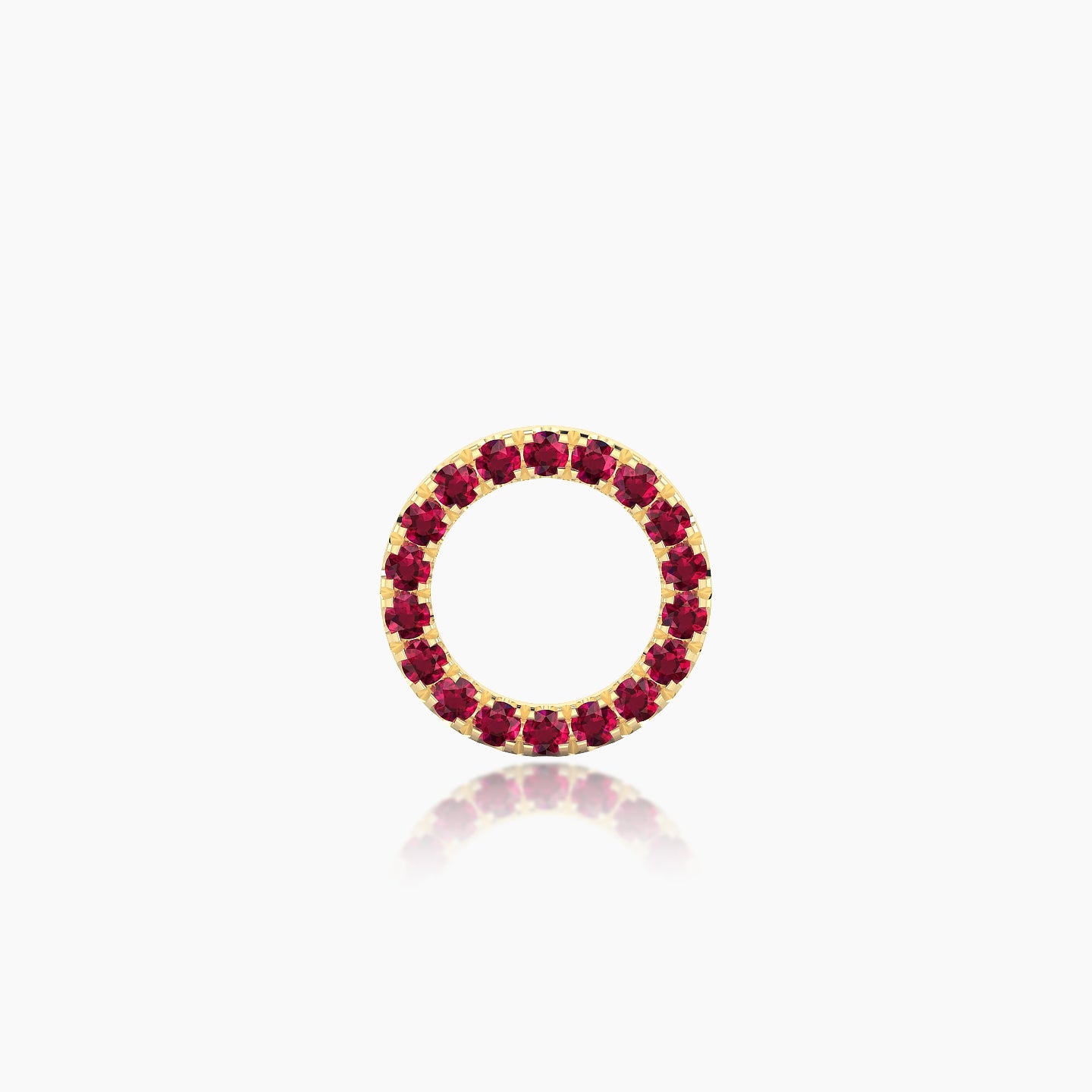 Sulis | 18k Yellow Gold 8 mm 5 mm Ruby Piercing