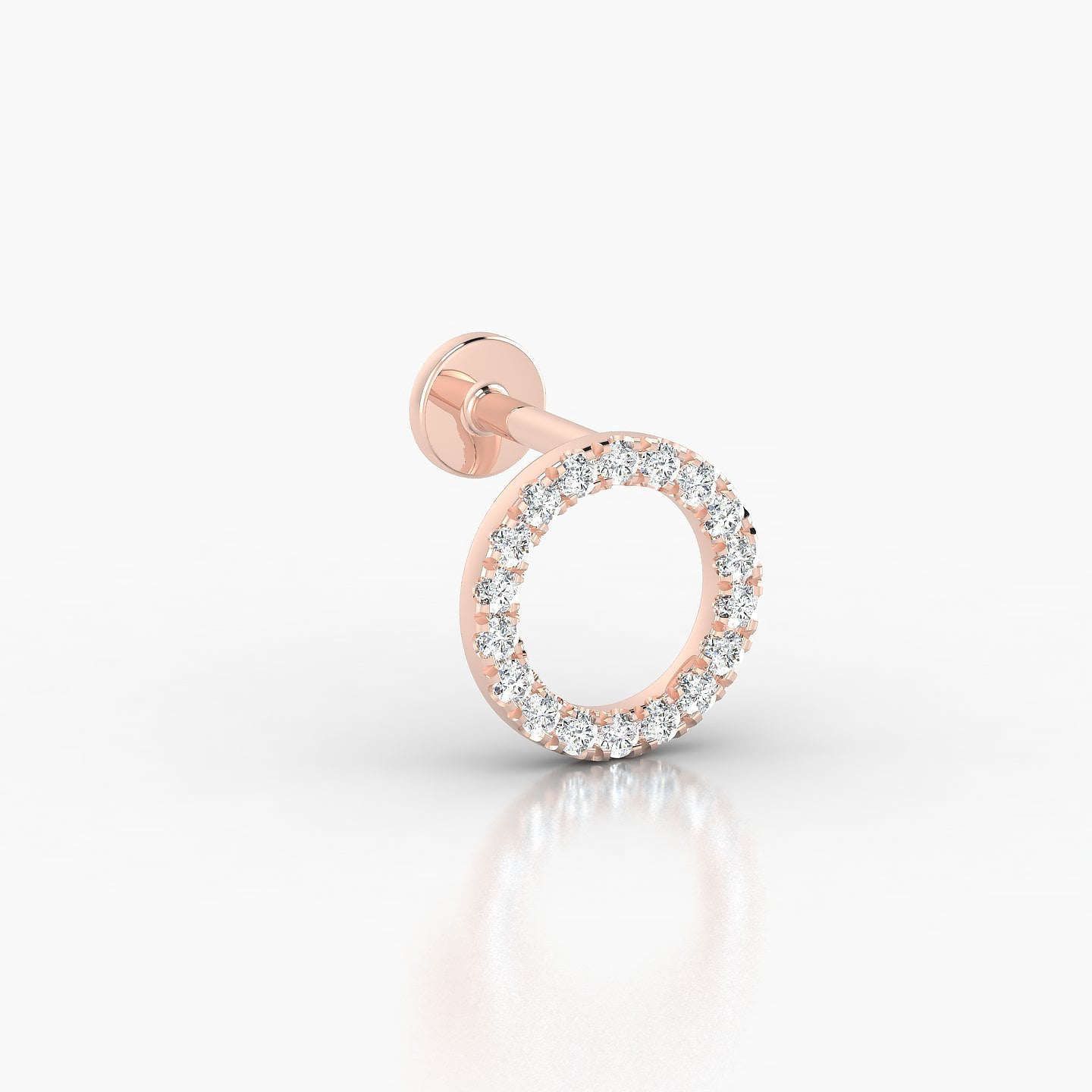 Sulis | 18k Rose Gold 5 mm 8 mm Diamond Piercing