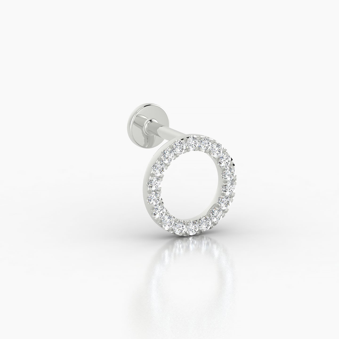 Sulis | 18k White Gold 5 mm 8 mm Diamond Piercing