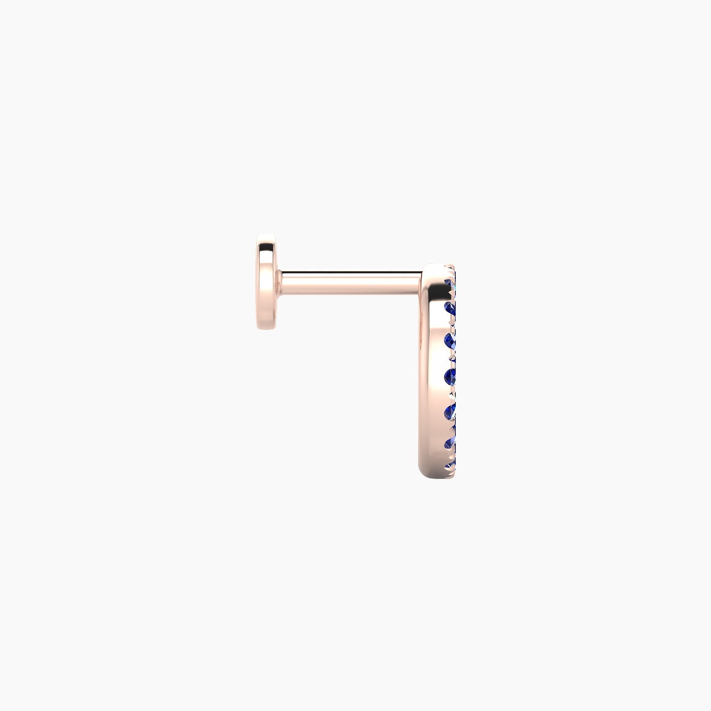 Sulis | 18k Rose Gold 8 mm 5 mm Sapphire Piercing