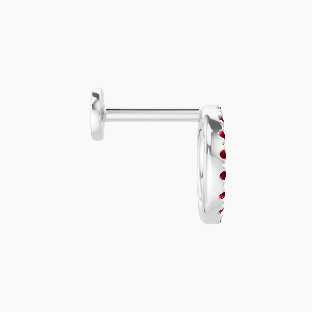 Sulis | 18k White Gold 6.5 mm 8 mm Ruby Piercing
