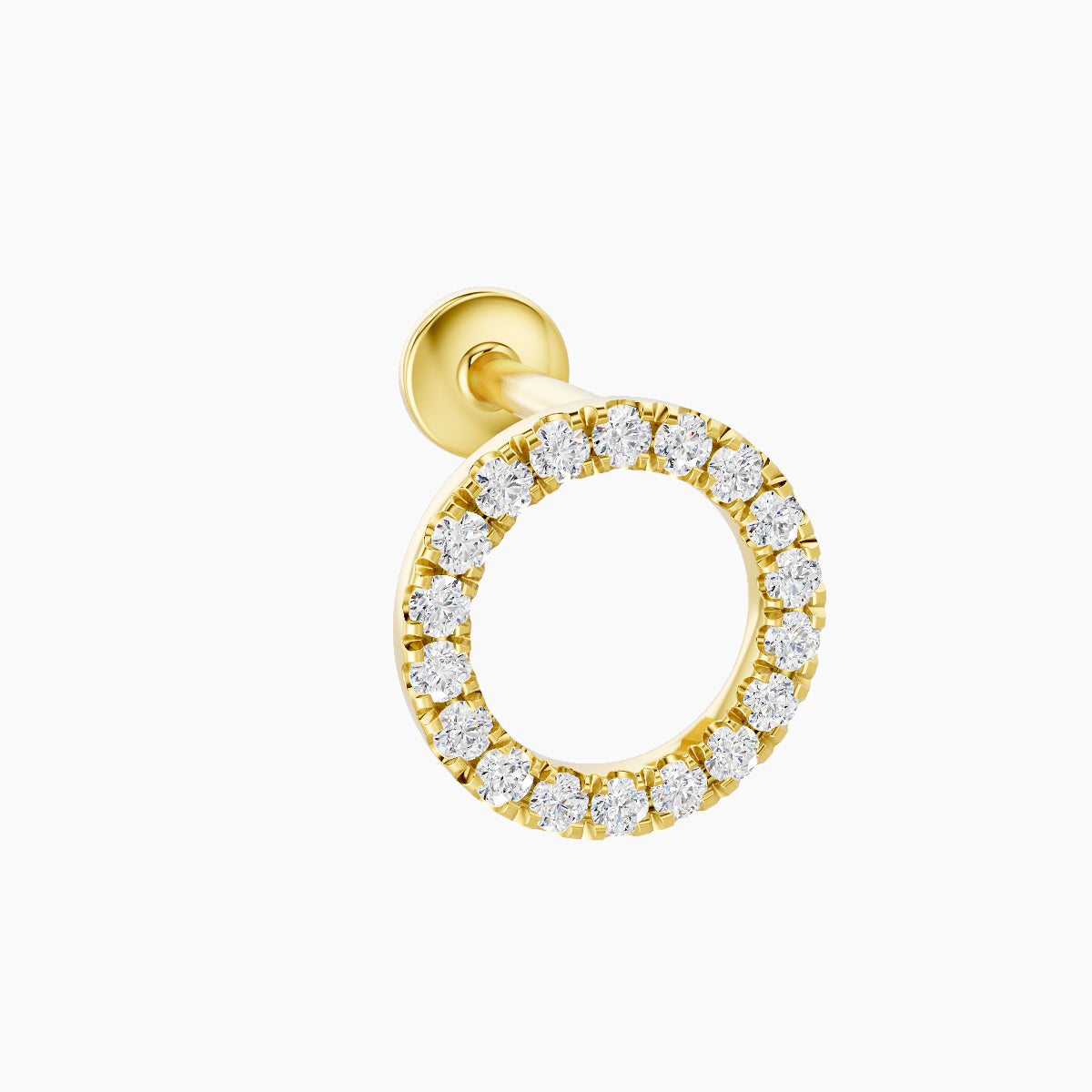 Sulis | 18k Yellow Gold 8 mm 6.5 mm Diamond Piercing