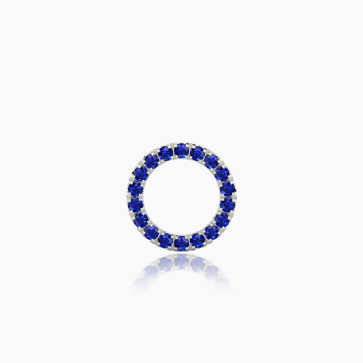 Sulis | 18k White Gold 8 mm 6.5 mm Sapphire Piercing