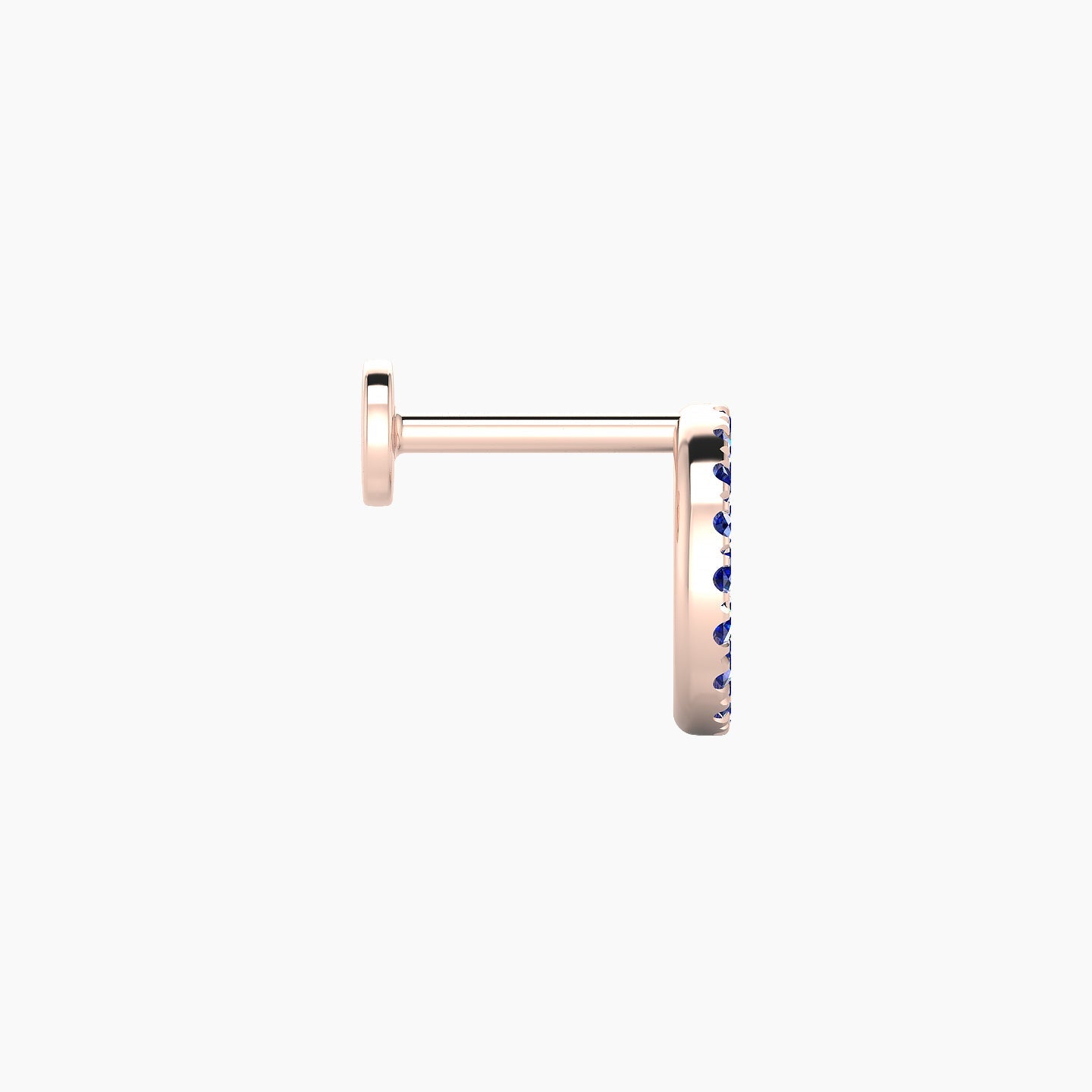 Sulis | 18k Rose Gold 8 mm 6.5 mm Sapphire Piercing