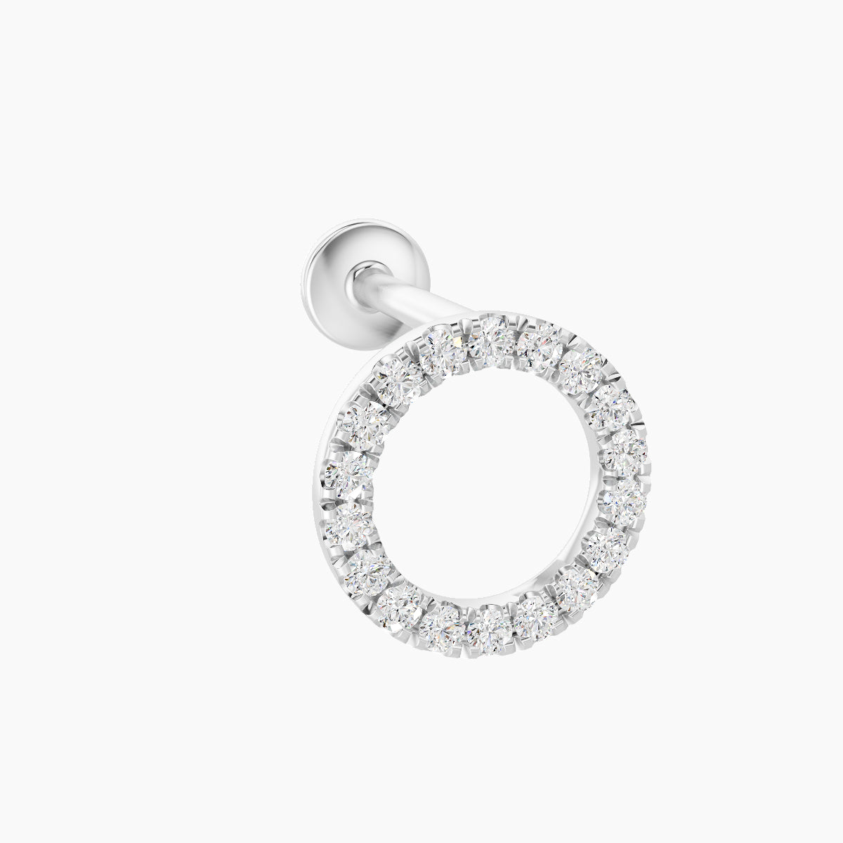 Sulis | 18k White Gold 8 mm 8 mm Diamond Piercing