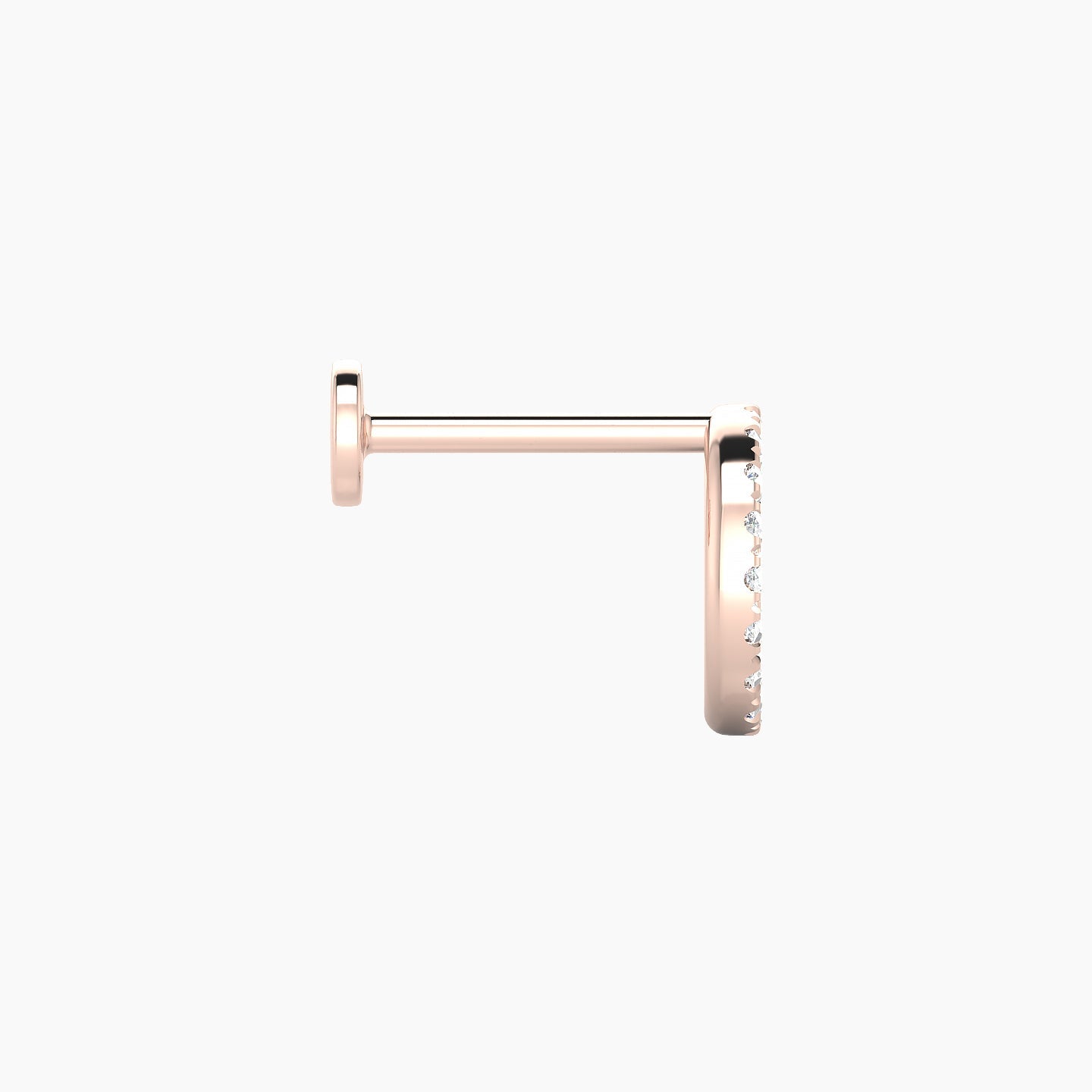 Sulis | 18k Rose Gold 8 mm 8 mm Diamond Piercing