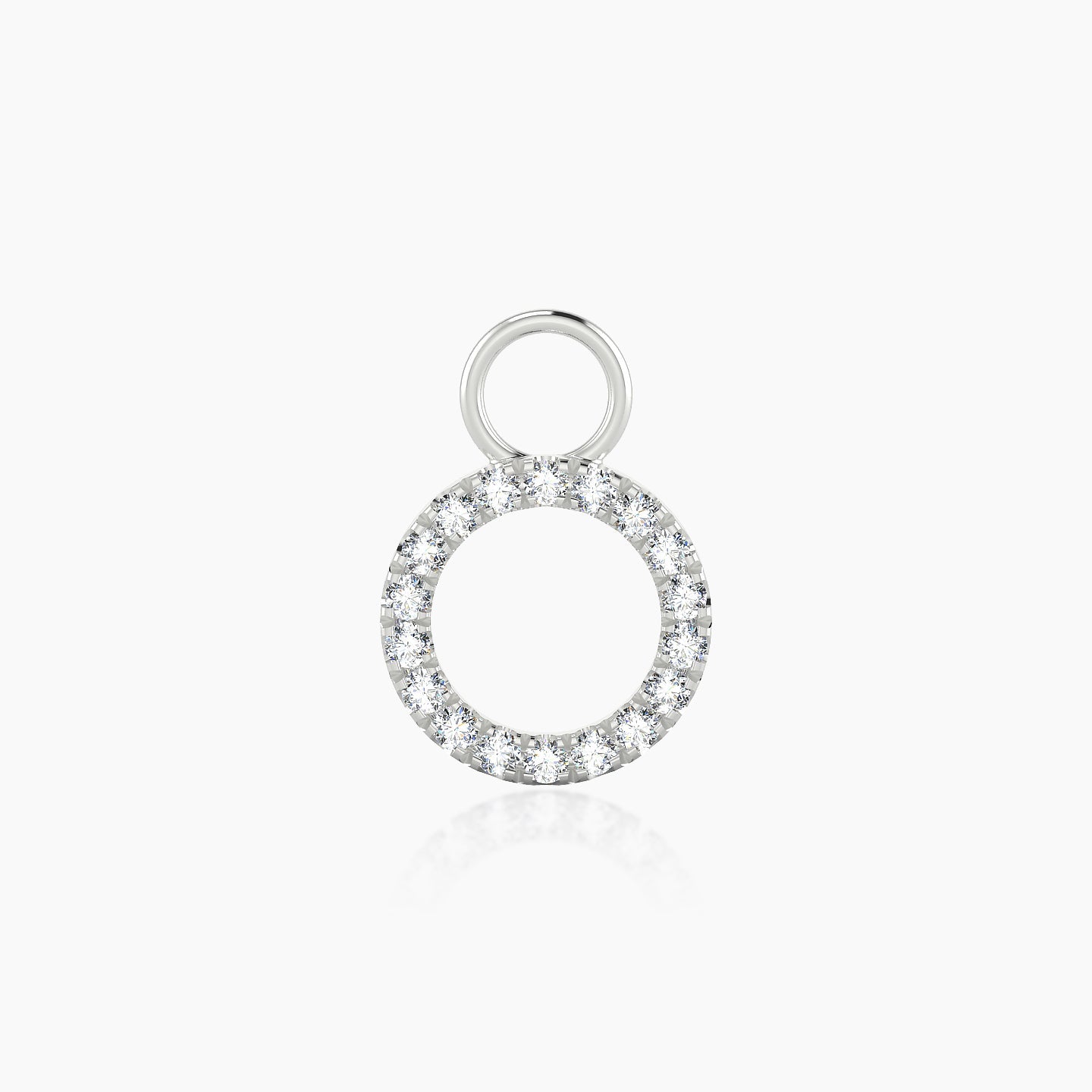 Sulis | 18k White Gold 8 mm Diamond Charm
