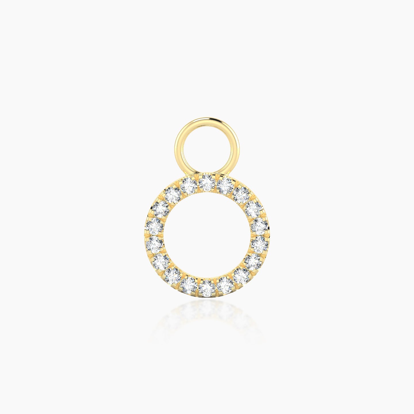 Sulis | 18k Yellow Gold 8 mm Diamond Charm