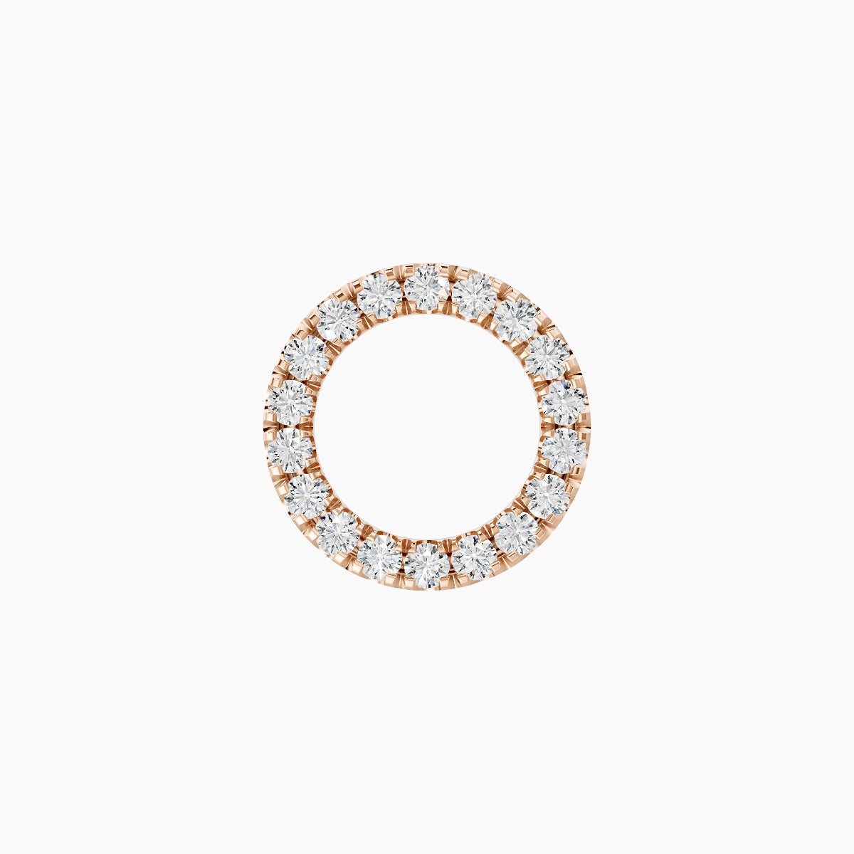 Sulis | 18k Rose Gold 8 mm Diamond Earring