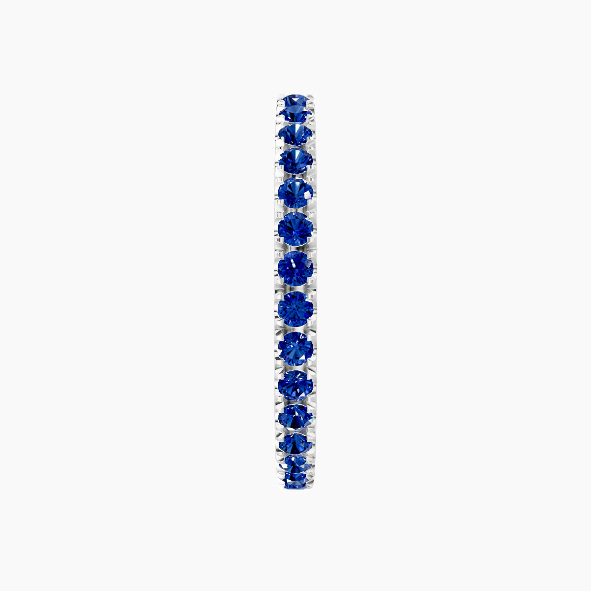 Terra | 18k White Gold 11 mm Sapphire Hoop Piercing