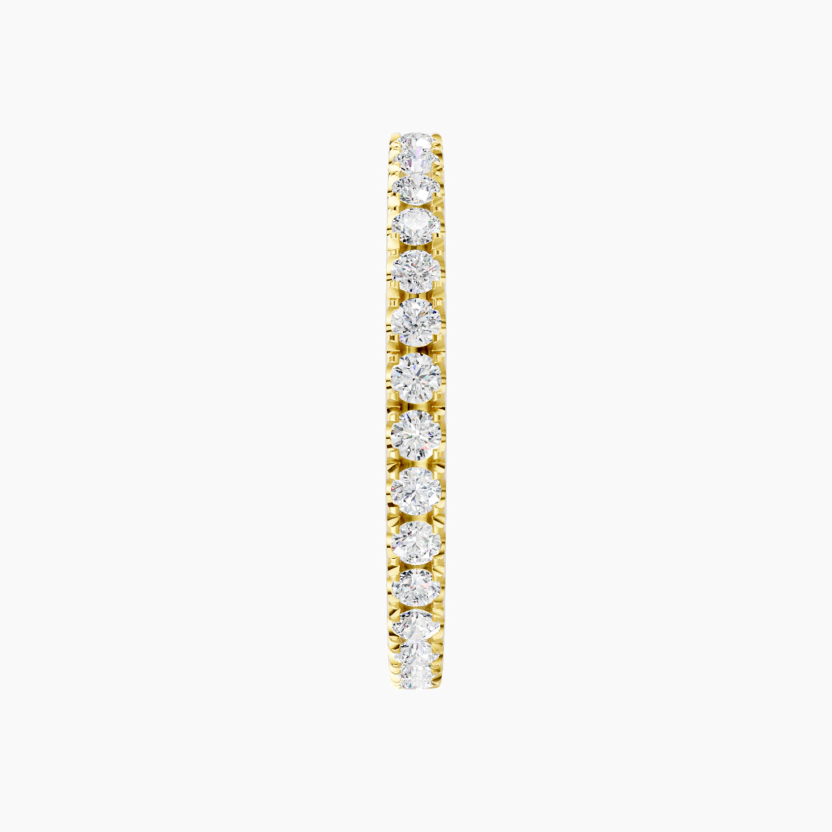 Terra | 18k Yellow Gold 11 mm Diamond Hoop Piercing