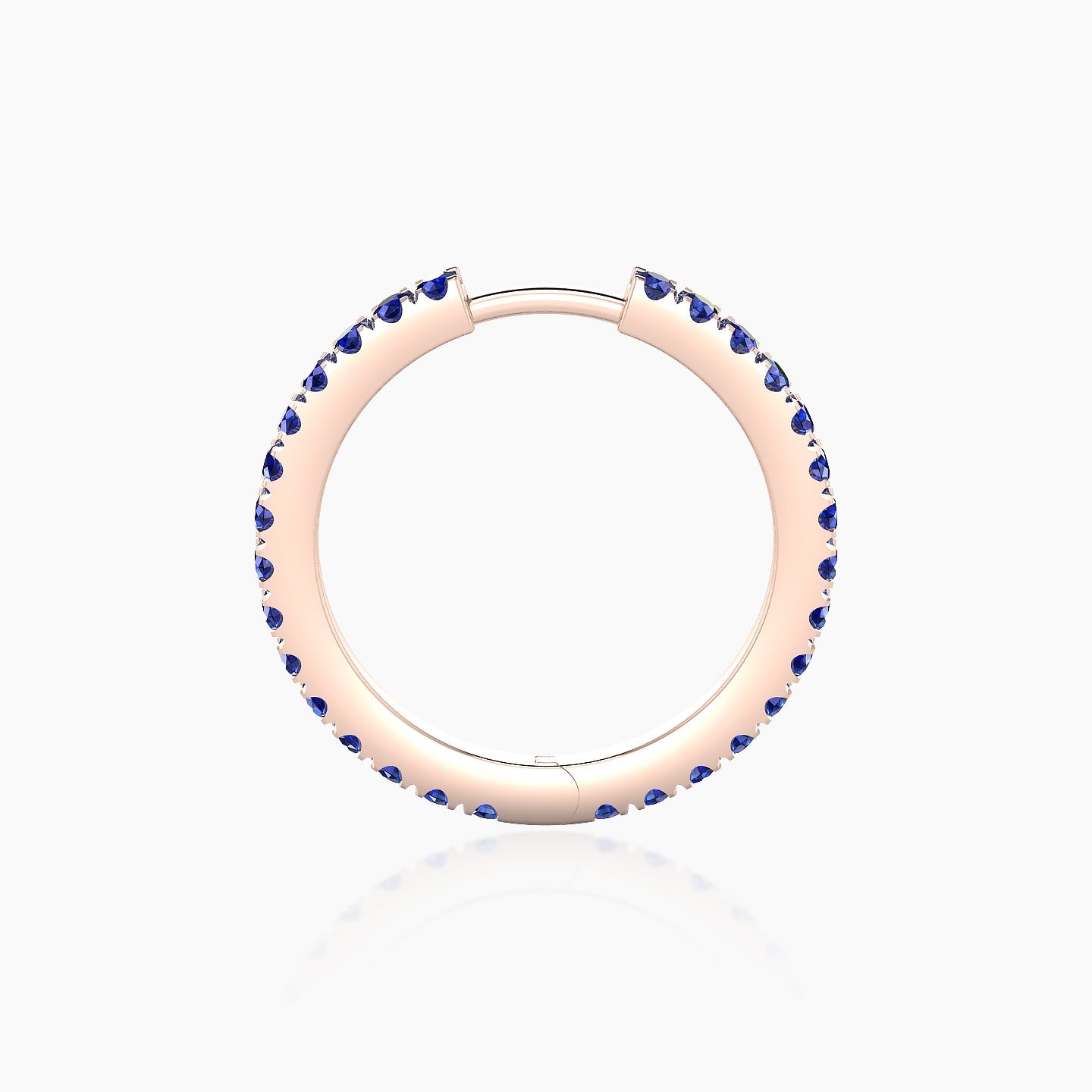 Terra | 18k Rose Gold 11 mm Sapphire Hoop Piercing