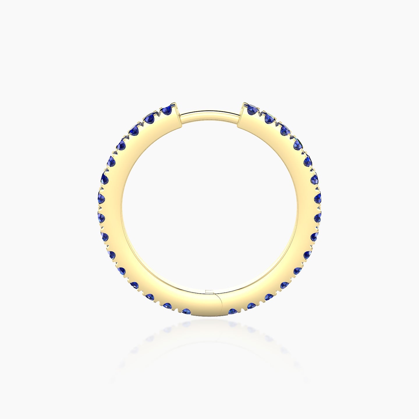 Terra | 18k Yellow Gold 11 mm Sapphire Hoop Piercing