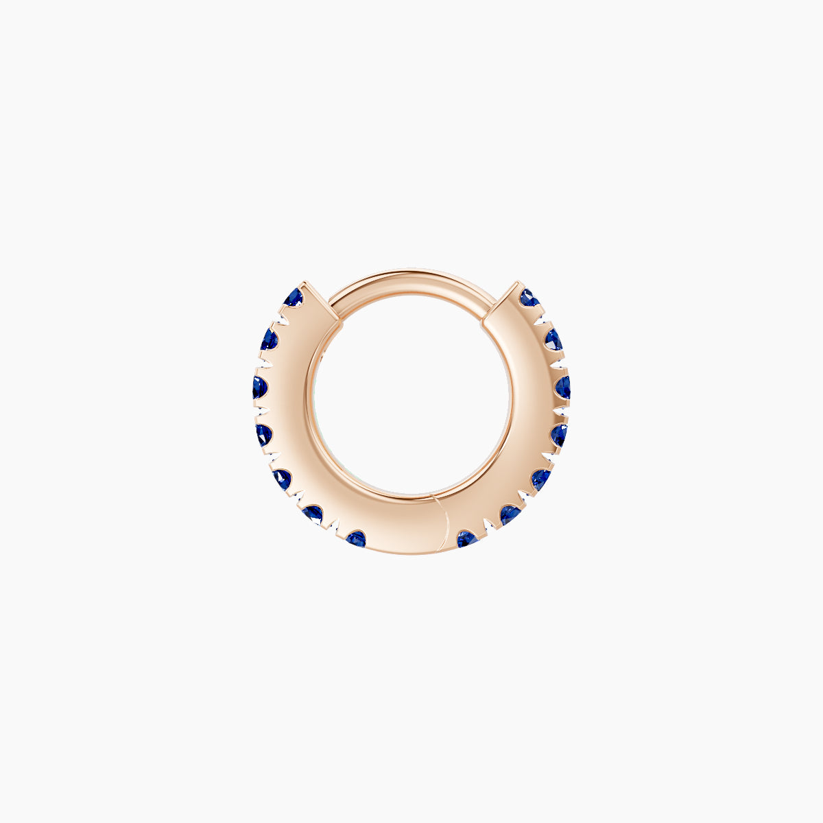 Terra | 18k Rose Gold 5 mm Sapphire Hoop Piercing