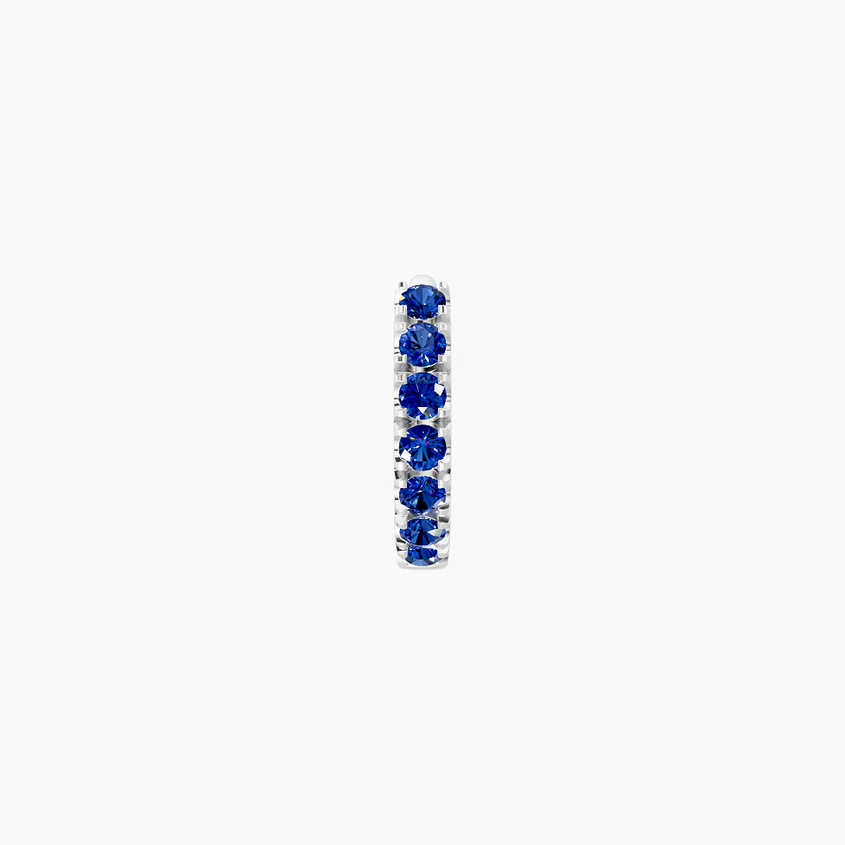 Terra | 18k White Gold 5 mm Sapphire Hoop Piercing
