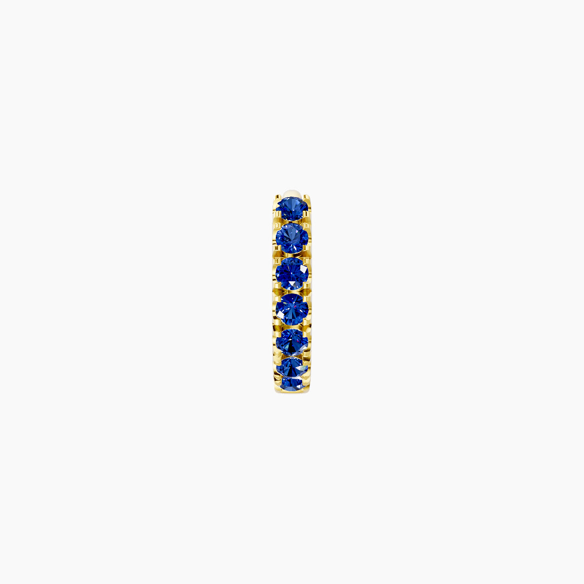 Terra | 18k Yellow Gold 5 mm Sapphire Hoop Piercing