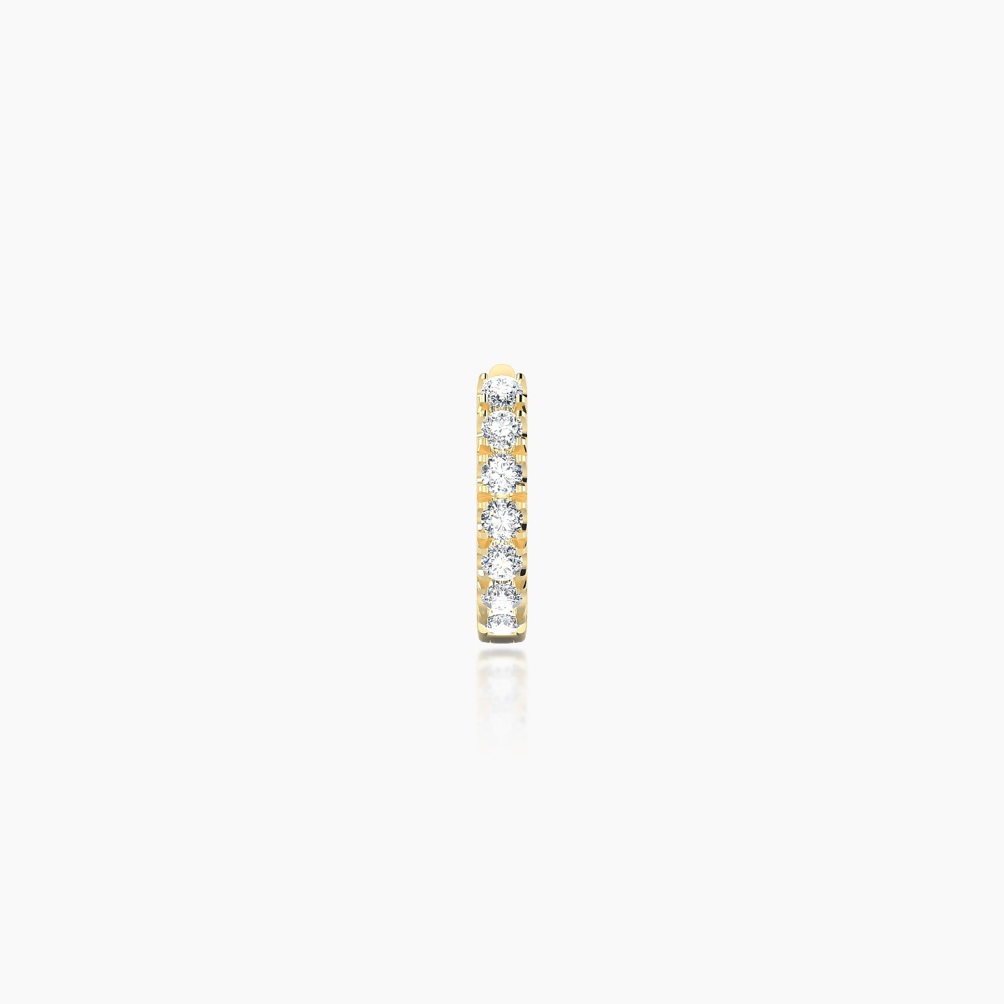 Terra | 18k Yellow Gold 5 mm Diamond Hoop Piercing