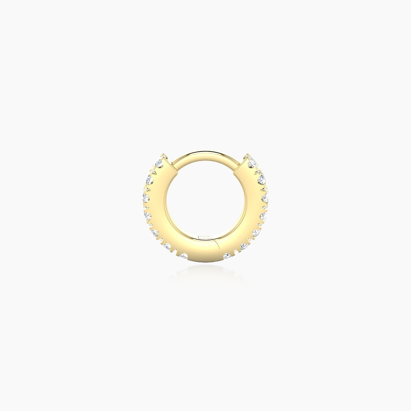 Terra | 18k Yellow Gold 5 mm Diamond Hoop Piercing