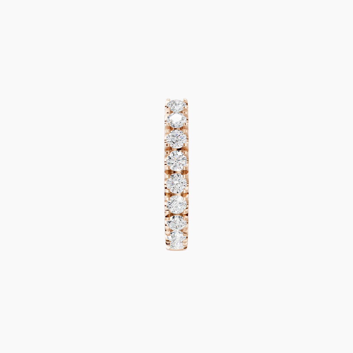 Terra | 18k Rose Gold 6.5 mm Diamond Hoop Piercing
