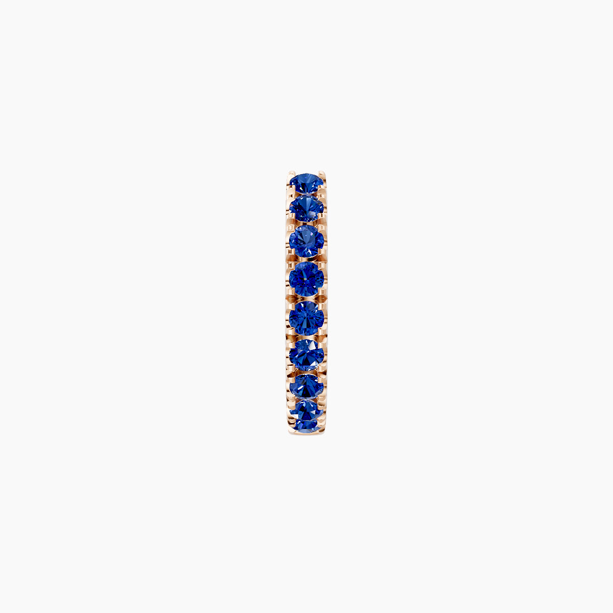 Terra | 18k Rose Gold 6.5 mm Sapphire Hoop Piercing