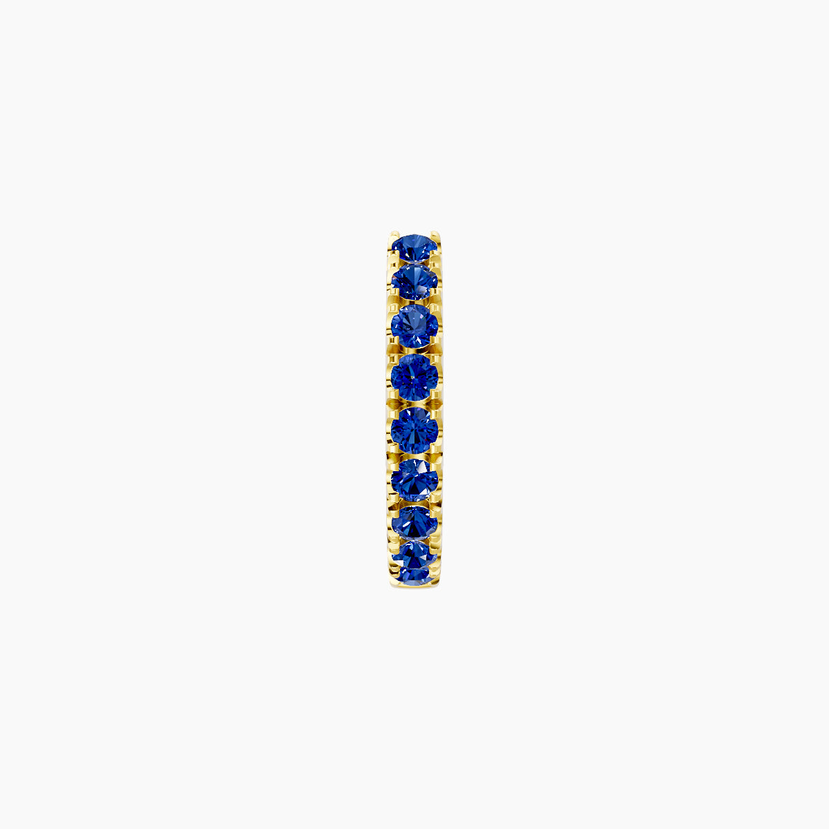 Terra | 18k Yellow Gold 6.5 mm Sapphire Hoop Piercing