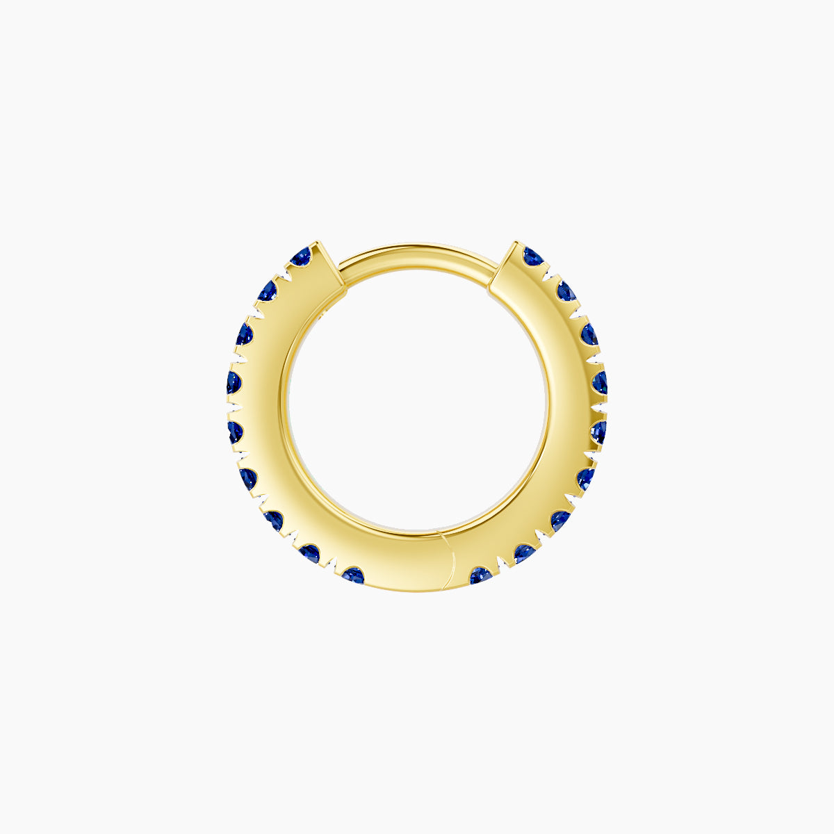 Terra | 18k Yellow Gold 6.5 mm Sapphire Hoop Piercing