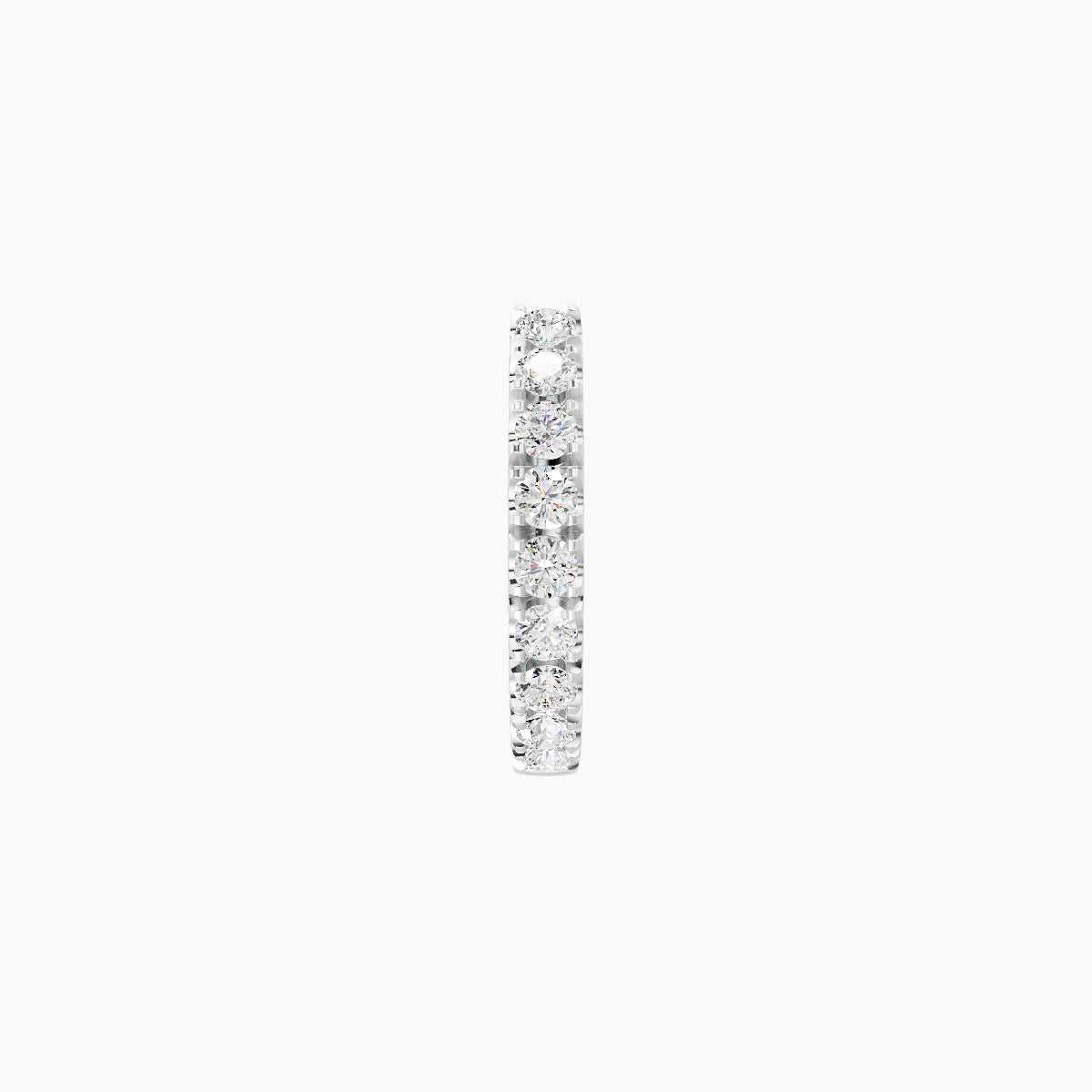 Terra | 18k White Gold 6.5 mm Diamond Nose Ring Piercing