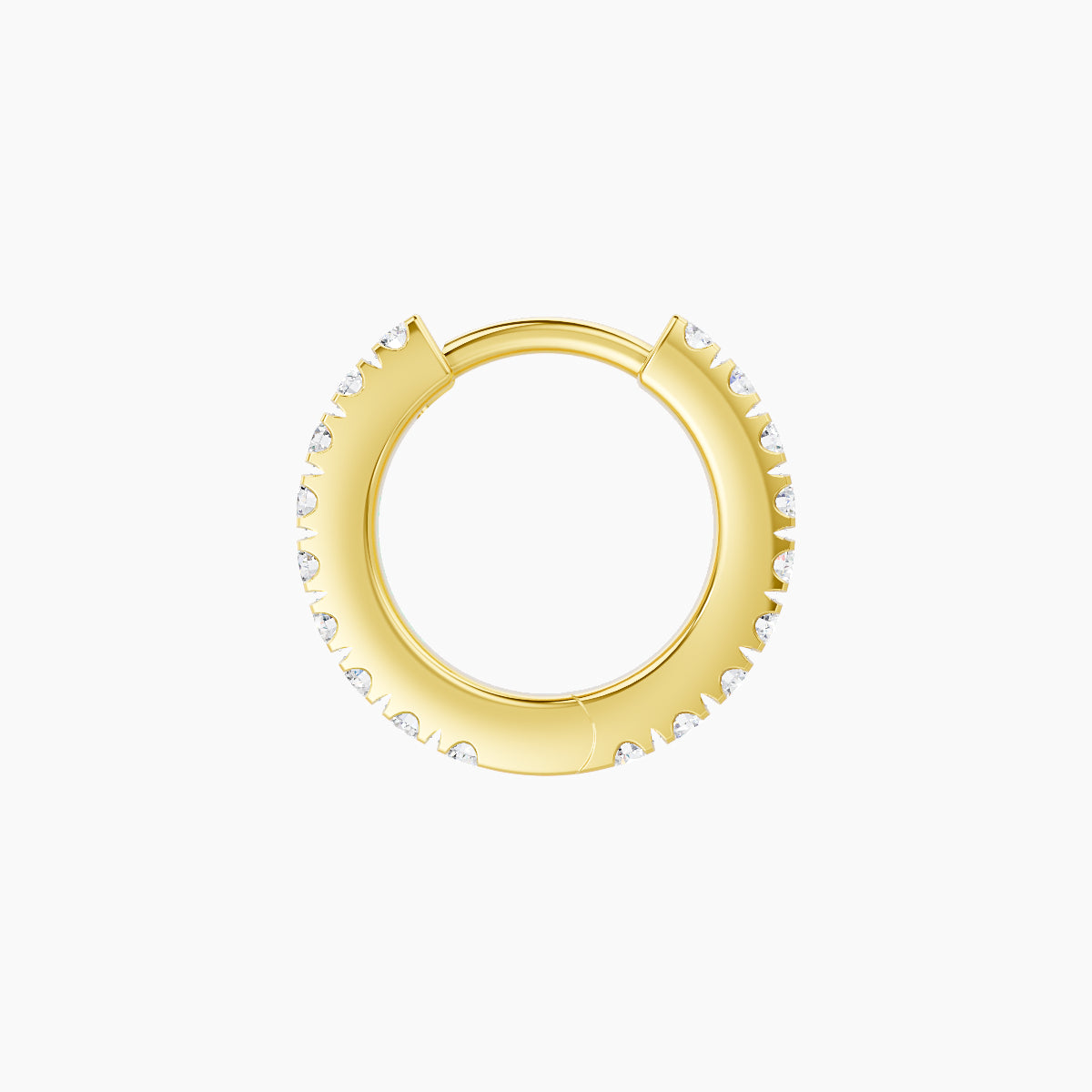 Terra | 18k Yellow Gold 6.5 mm Diamond Nose Ring Piercing