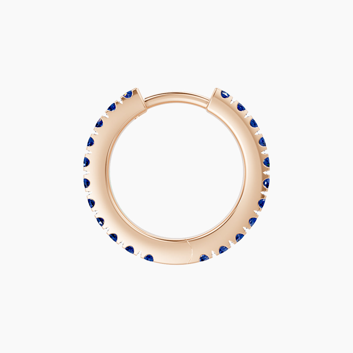Terra | 18k Rose Gold 8 mm Sapphire Hoop Piercing