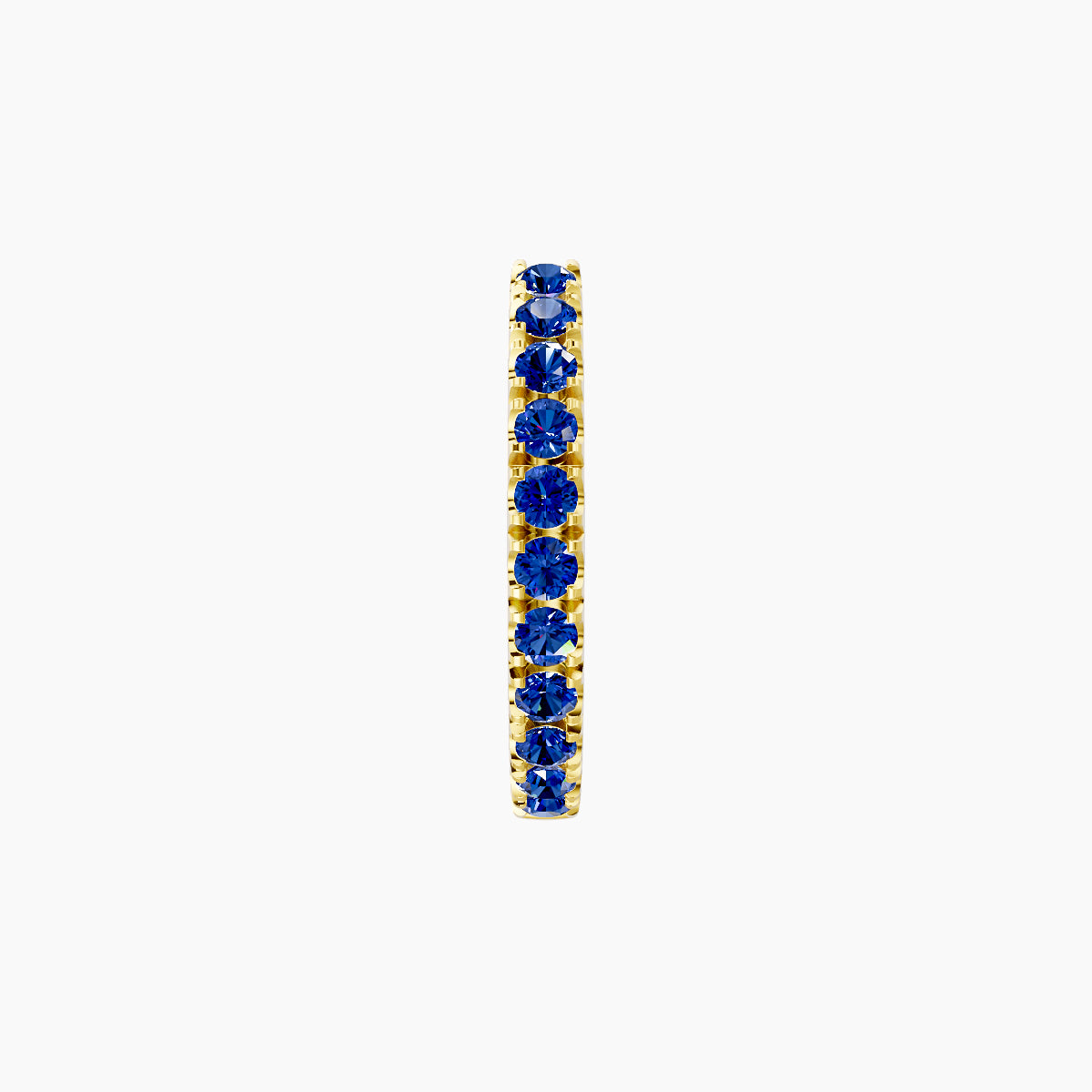 Terra | 18k Yellow Gold 8 mm Sapphire Hoop Piercing