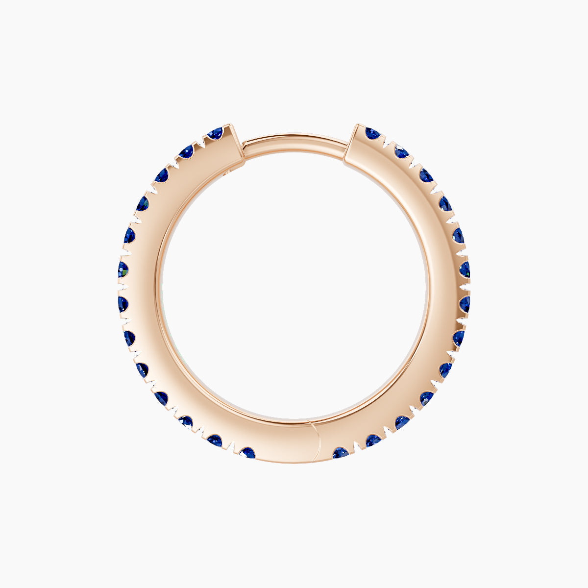 Terra | 18k Rose Gold 9.5 mm Sapphire Hoop Piercing