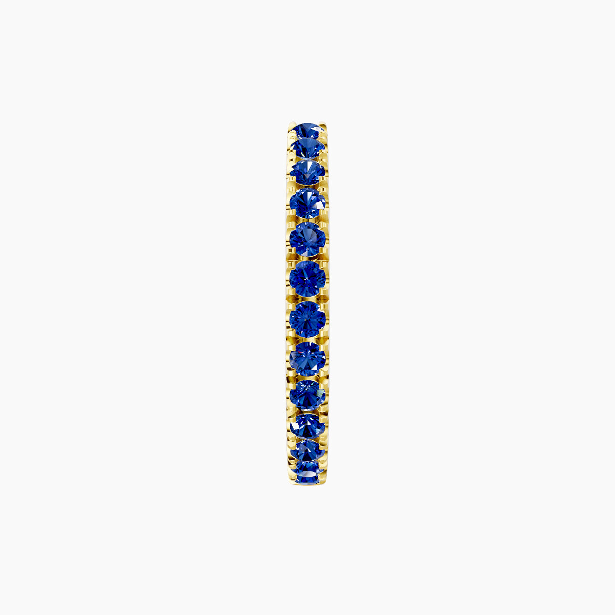 Terra | 18k Yellow Gold 9.5 mm Sapphire Hoop Piercing