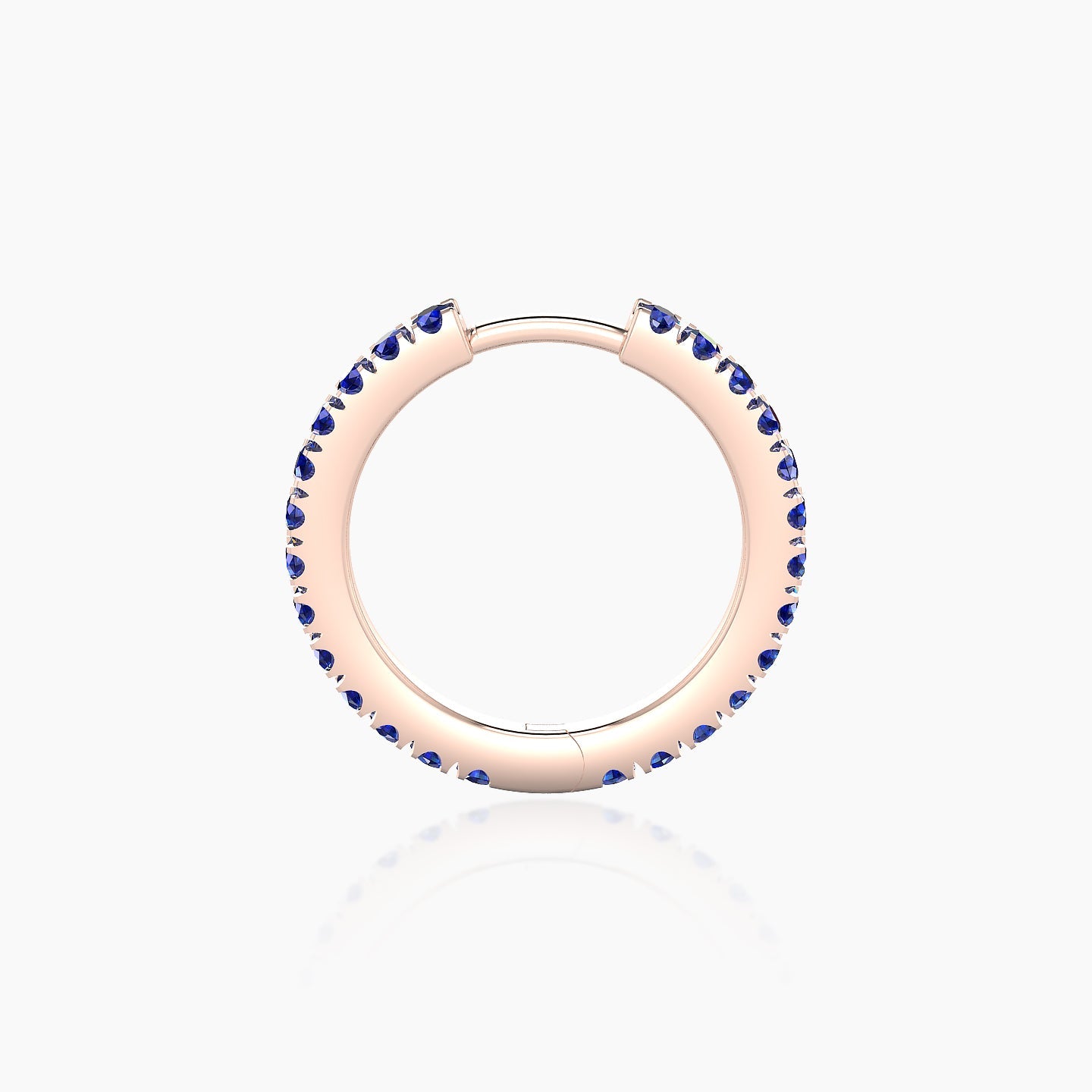 Terra | 18k Rose Gold 9.5 mm Sapphire Hoop Piercing