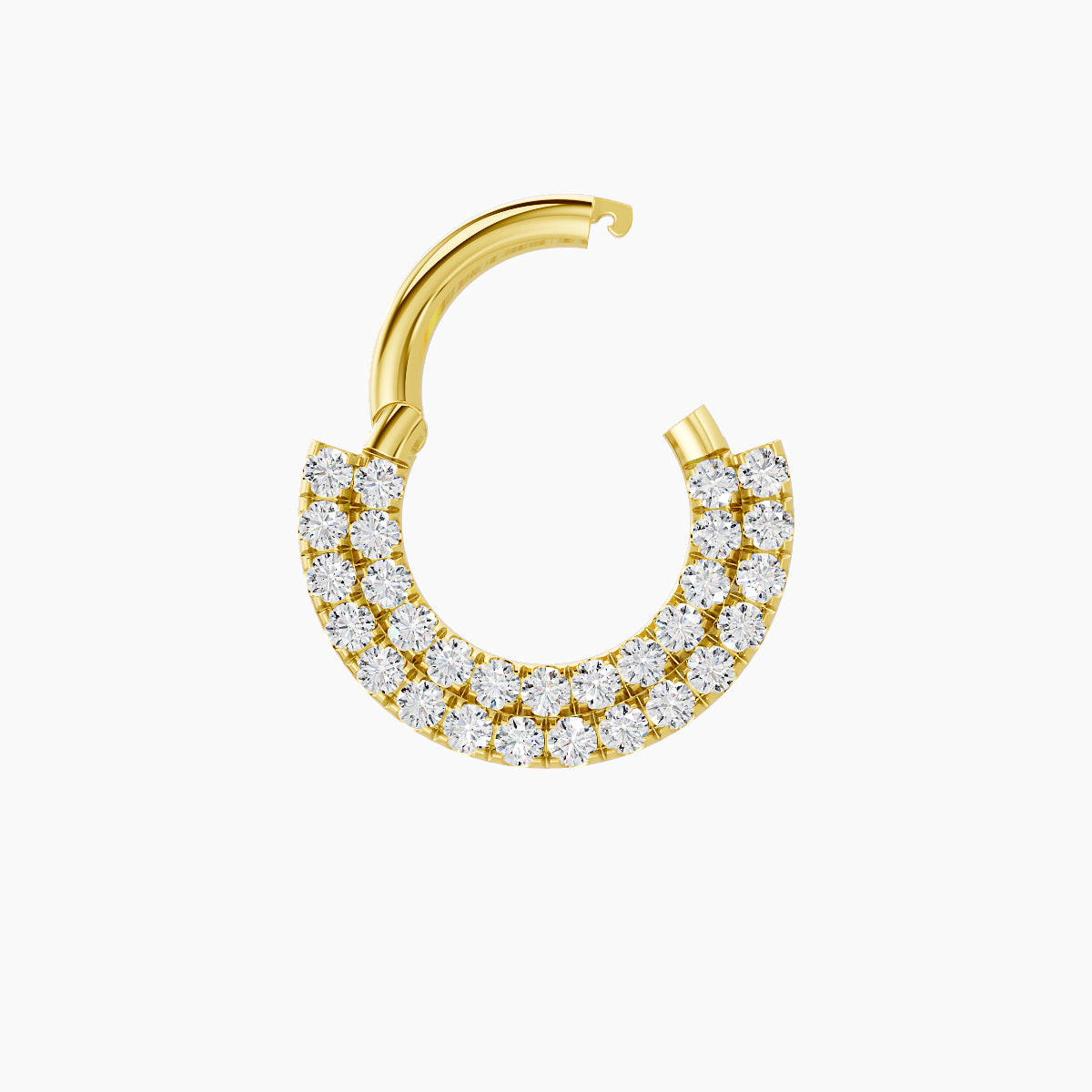 Thalia | 18k Yellow Gold 6.5 mm Diamond Daith Piercing