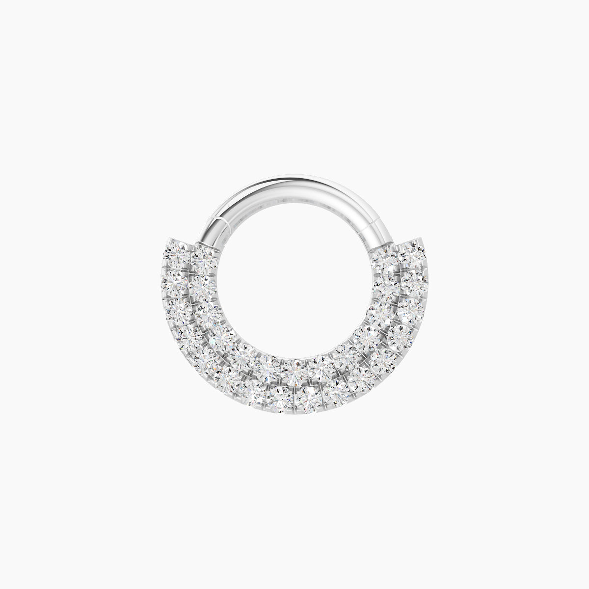 Thalia | 18k White Gold 6.5 mm Diamond Septum Piercing