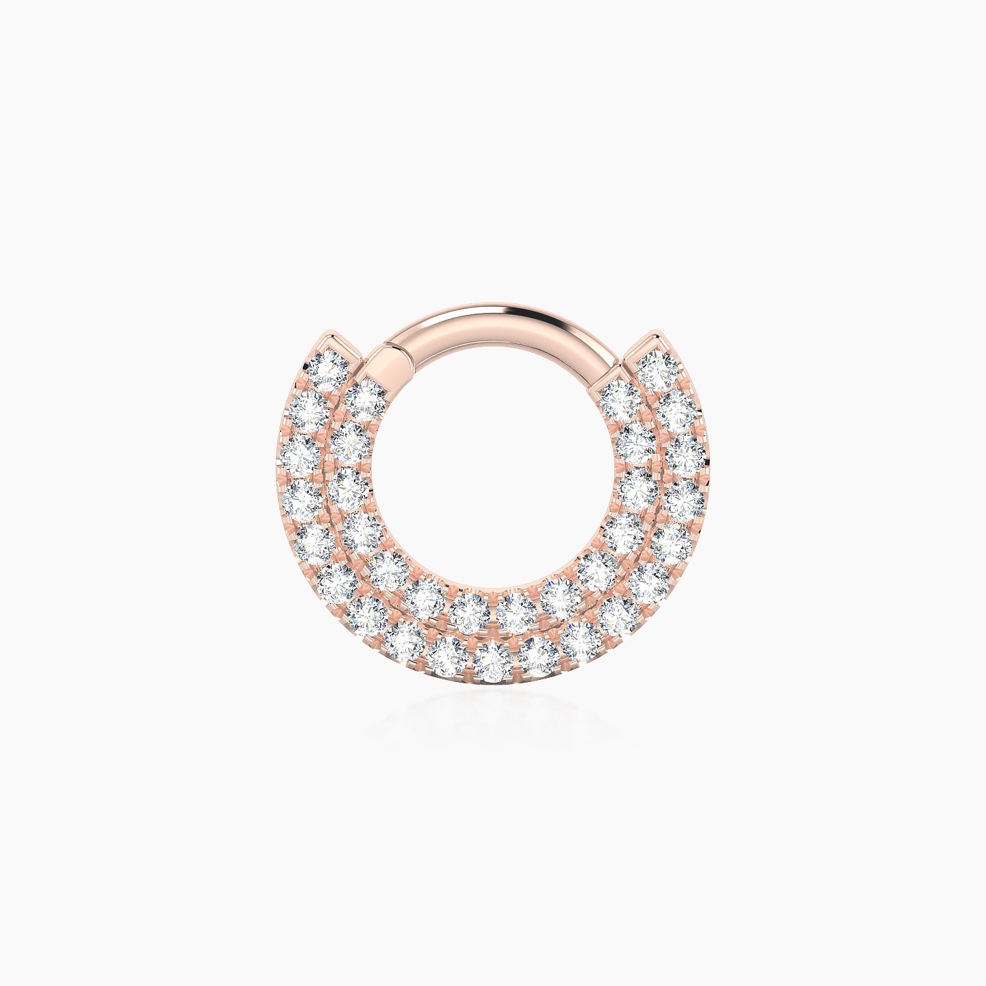 Thalia | 18k Rose Gold 6.5 mm Diamond Septum Piercing
