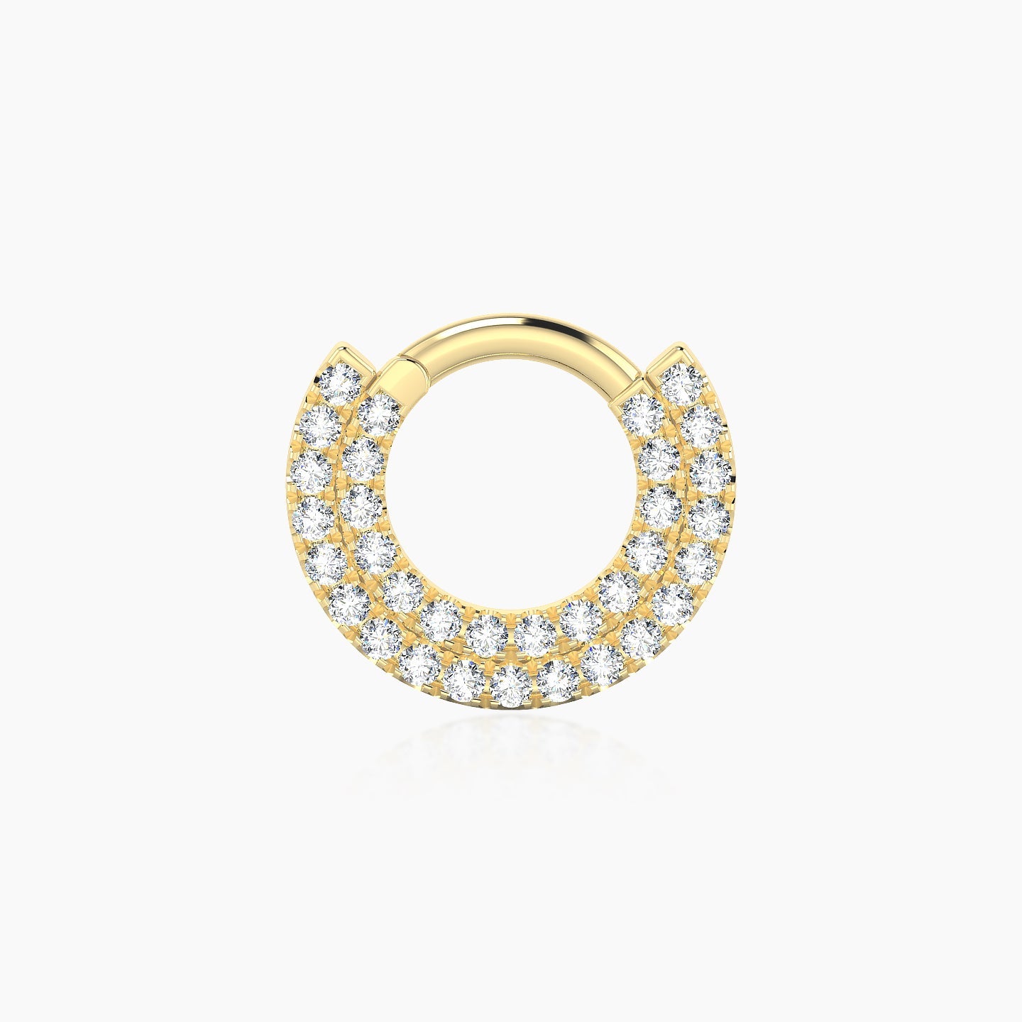 Thalia | 18k Yellow Gold 6.5 mm Diamond Septum Piercing
