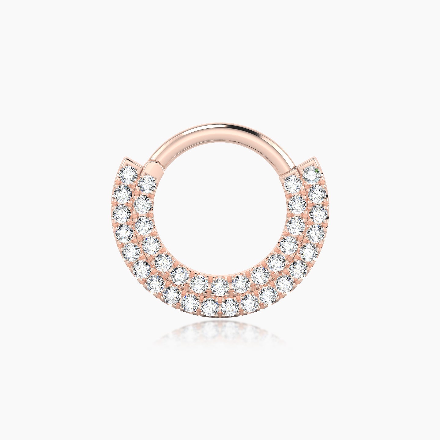 Thalia | 18k Rose Gold 8 mm Diamond Septum Piercing