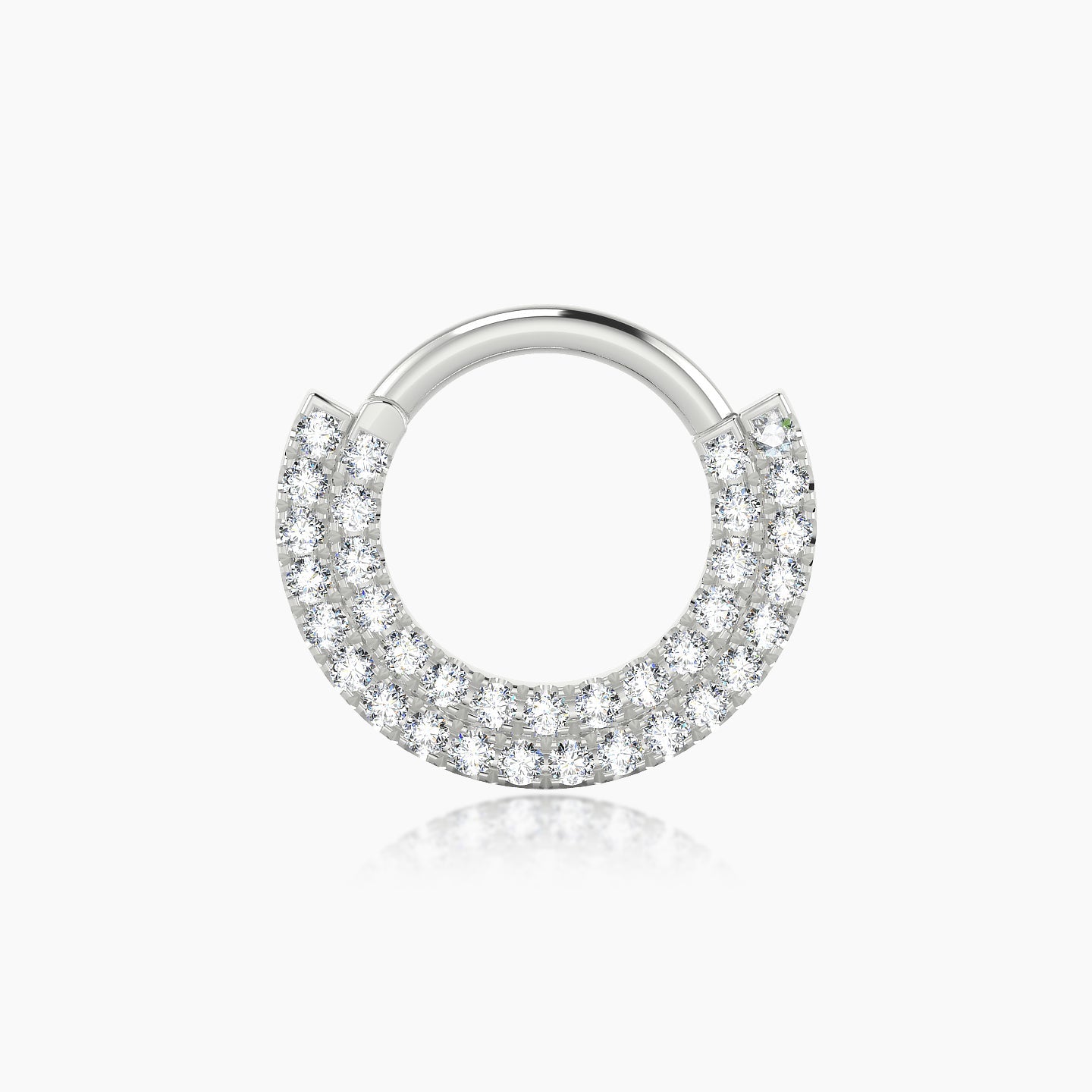 Thalia | 18k White Gold 8 mm Diamond Septum Piercing
