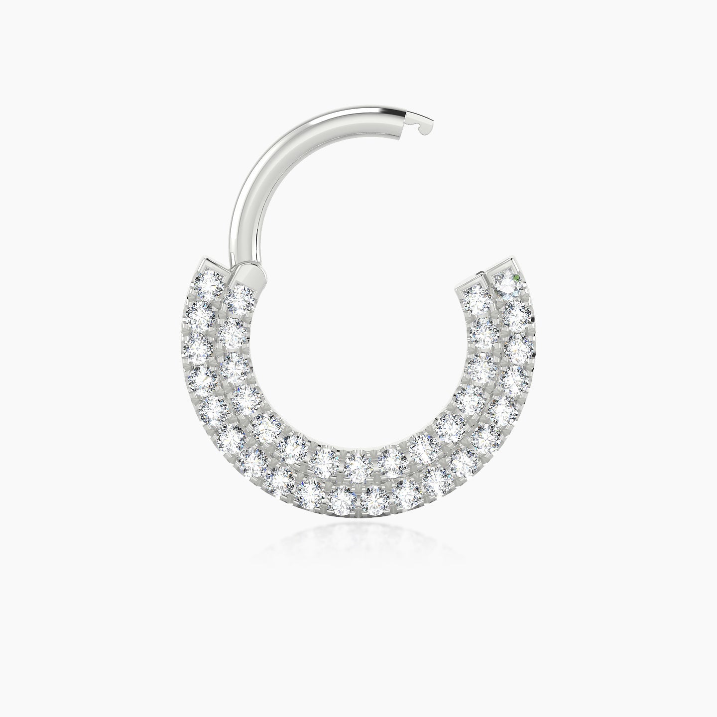 Thalia | 18k White Gold 8 mm Diamond Septum Piercing